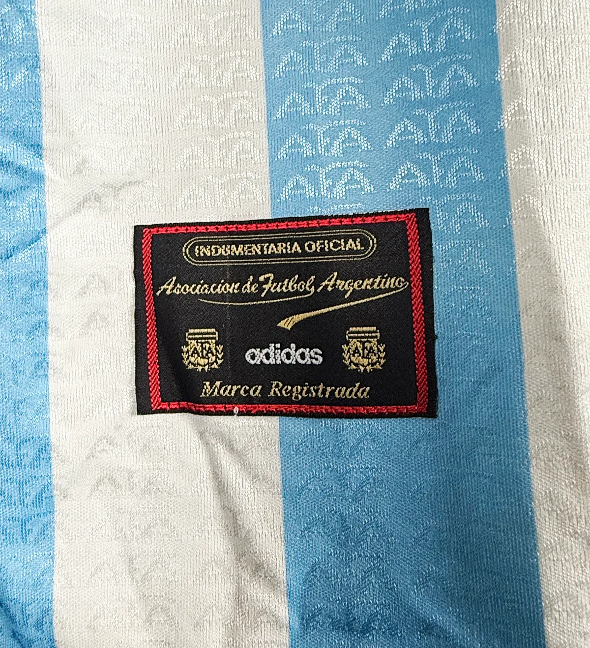 Camisa Autografada Argentina Riquelme Temporada 1998 — imagem 4 de 4