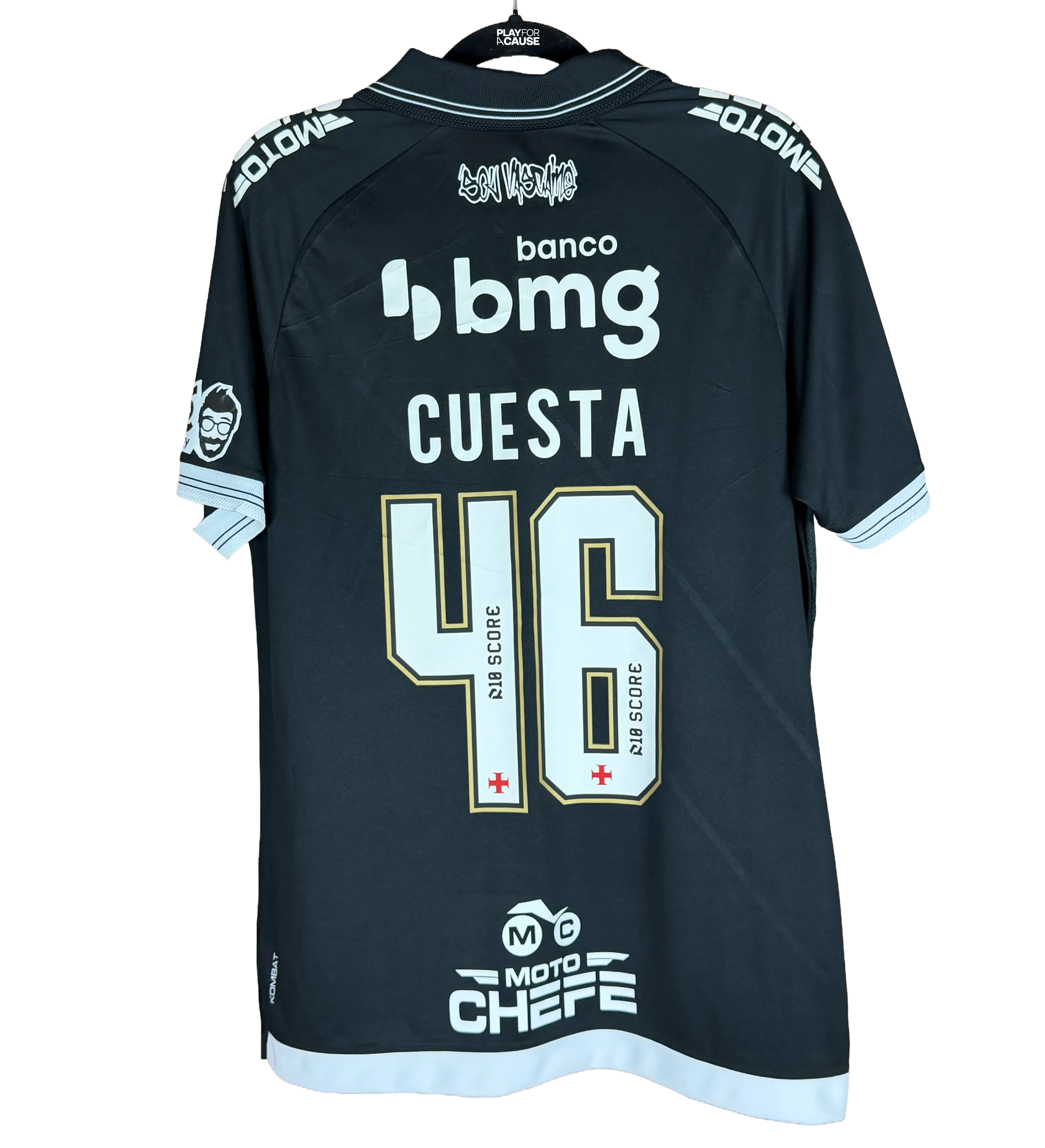 Camiseta Vasco – Cuesta #46 – Final de la Copa de Brasil 2025 – Corinthians 0 x 0 Vasco – Primer Partido de la Final – Firmada por Todo el Plantel — imagem 2 de 6