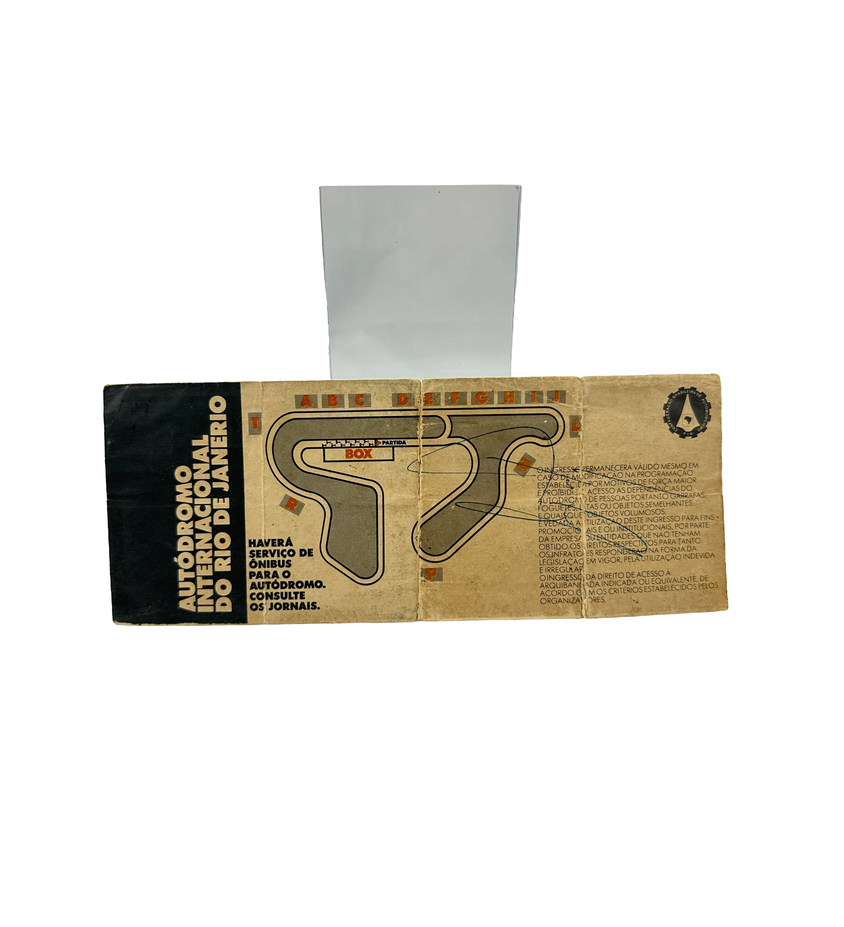 1989 Brazilian Grand Prix Ticket - Signed by Ayrton Senna — imagem 2 de 2