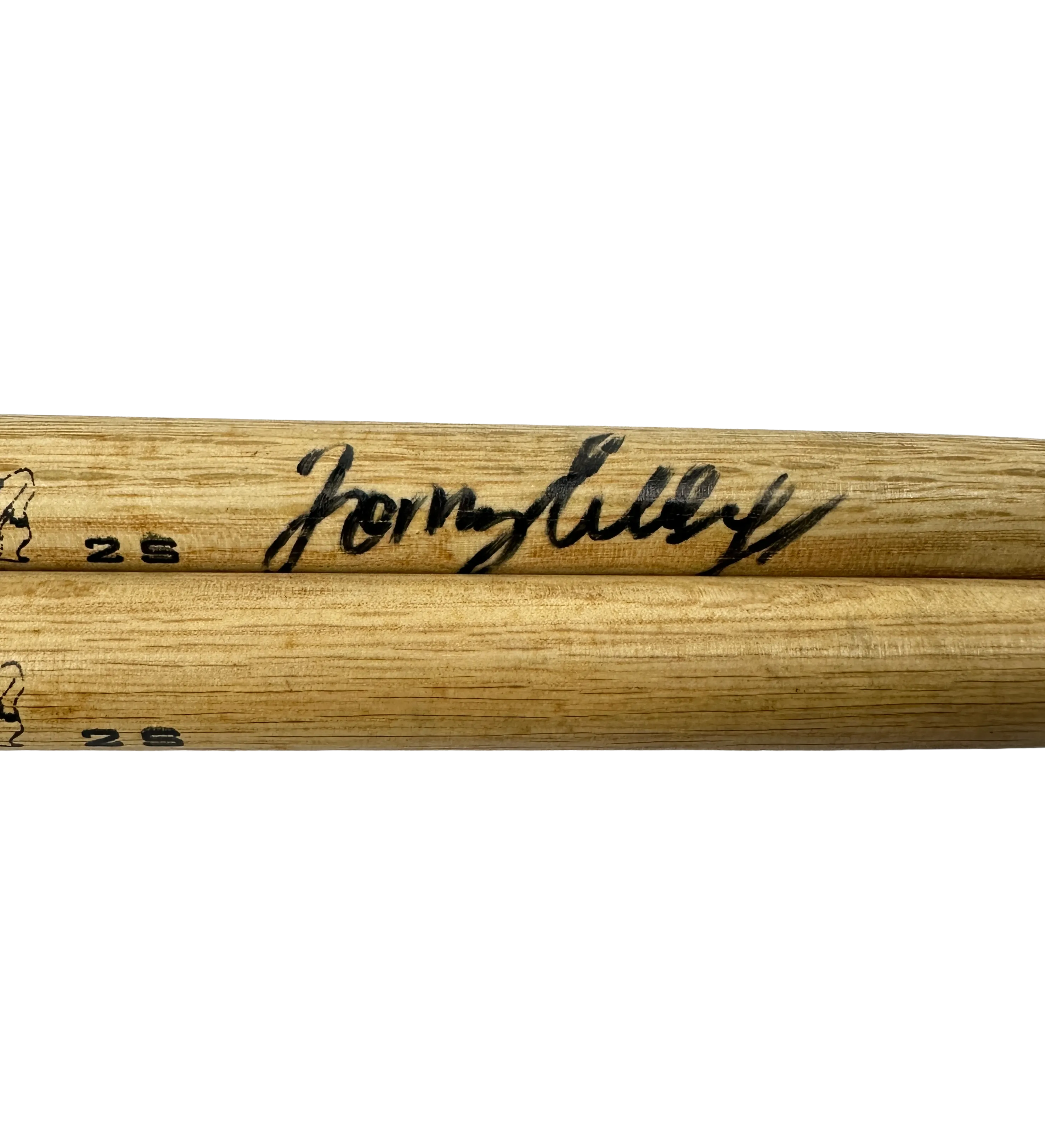 Par De Baquetas Promark Millenium II 2S Tommy Aldridge Hand Finished USA Japan OAK Autografada Por Tommy Aldridge — imagem 2 de 3
