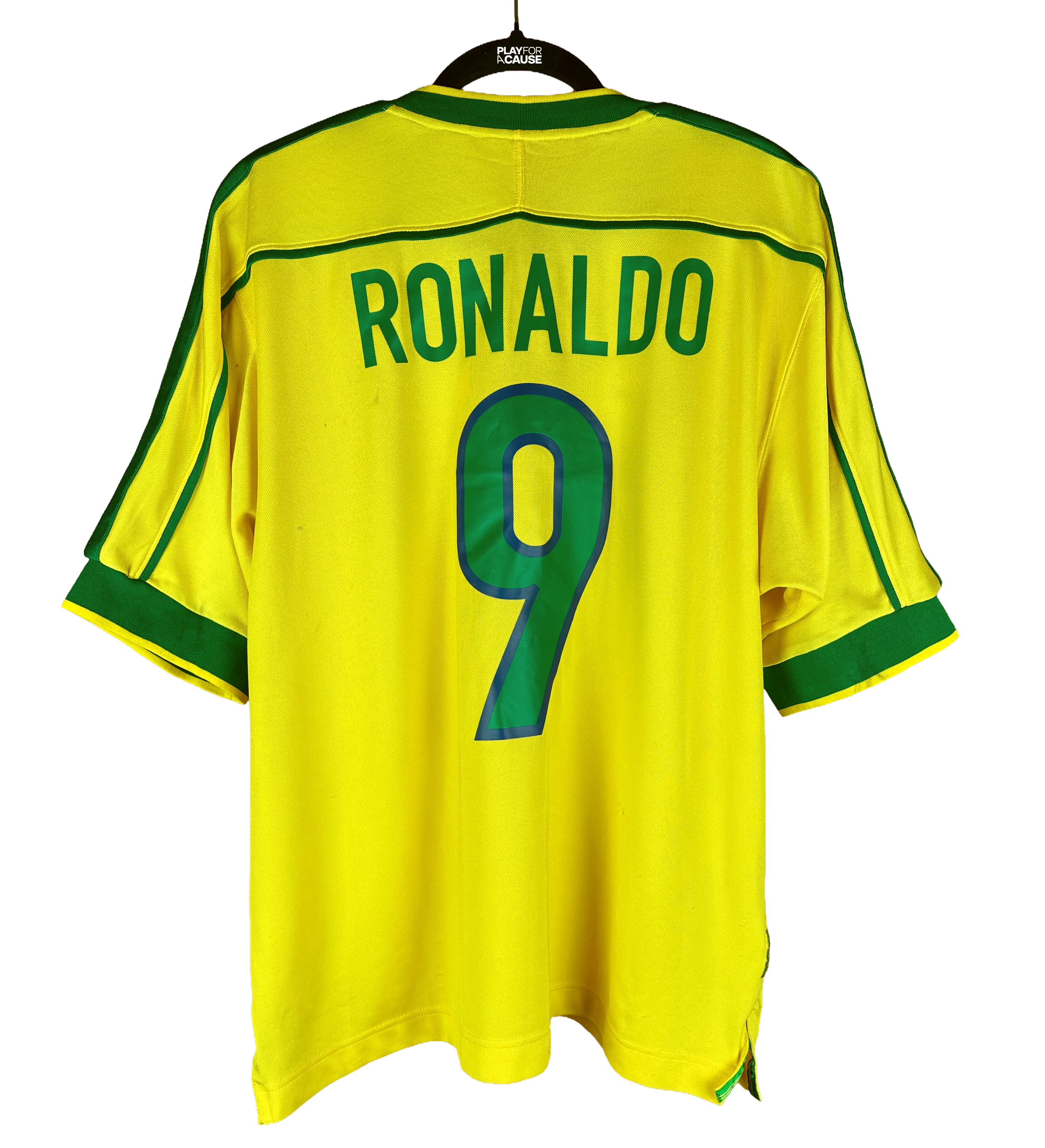 Camisa Brasil Ronaldo Copa do Mundo 1998 Autografada Por Todo Elenco  — imagem 2 de 3
