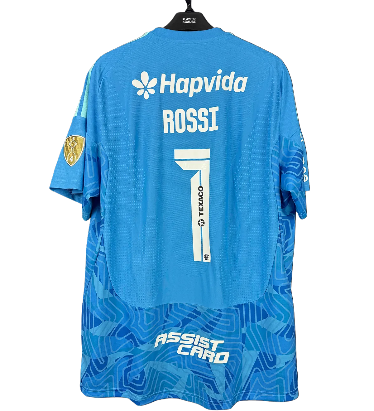 Camiseta de Arquero del Clube de Regatas do Flamengo – Agustín Rossi #1 – Modelo Arquero 2 Azul – Copa Libertadores 2026 – Preparada para Partido – Firmada por el Ídolo — imagem 2 de 3
