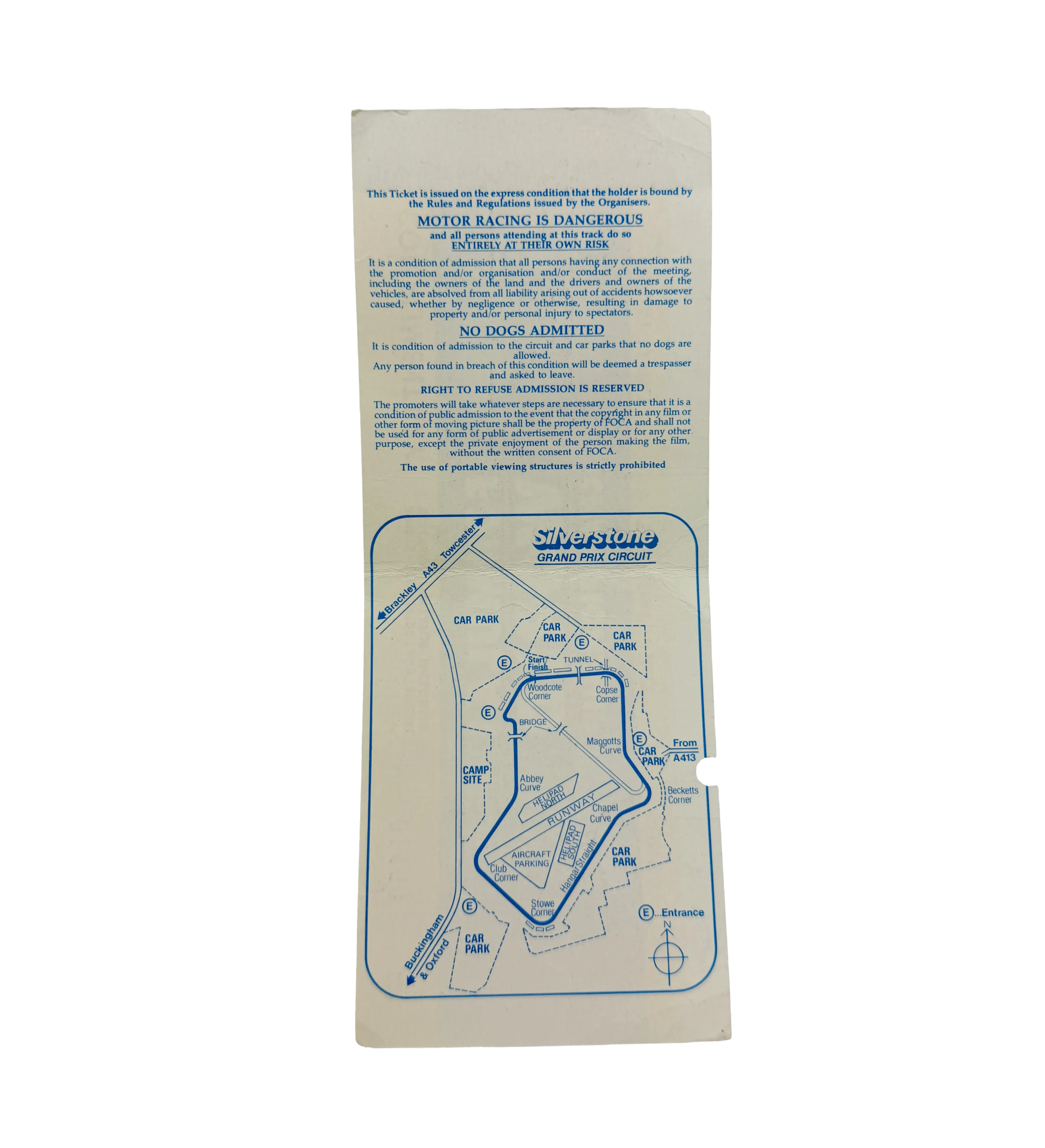 Ingresso Oficial GP de Formula 1 Silverstone 1987 Autografado Pelos 3 Pilotos do Pódio Nigel Mansell Nelson Piquet E Ayrton Senna  — imagem 2 de 2