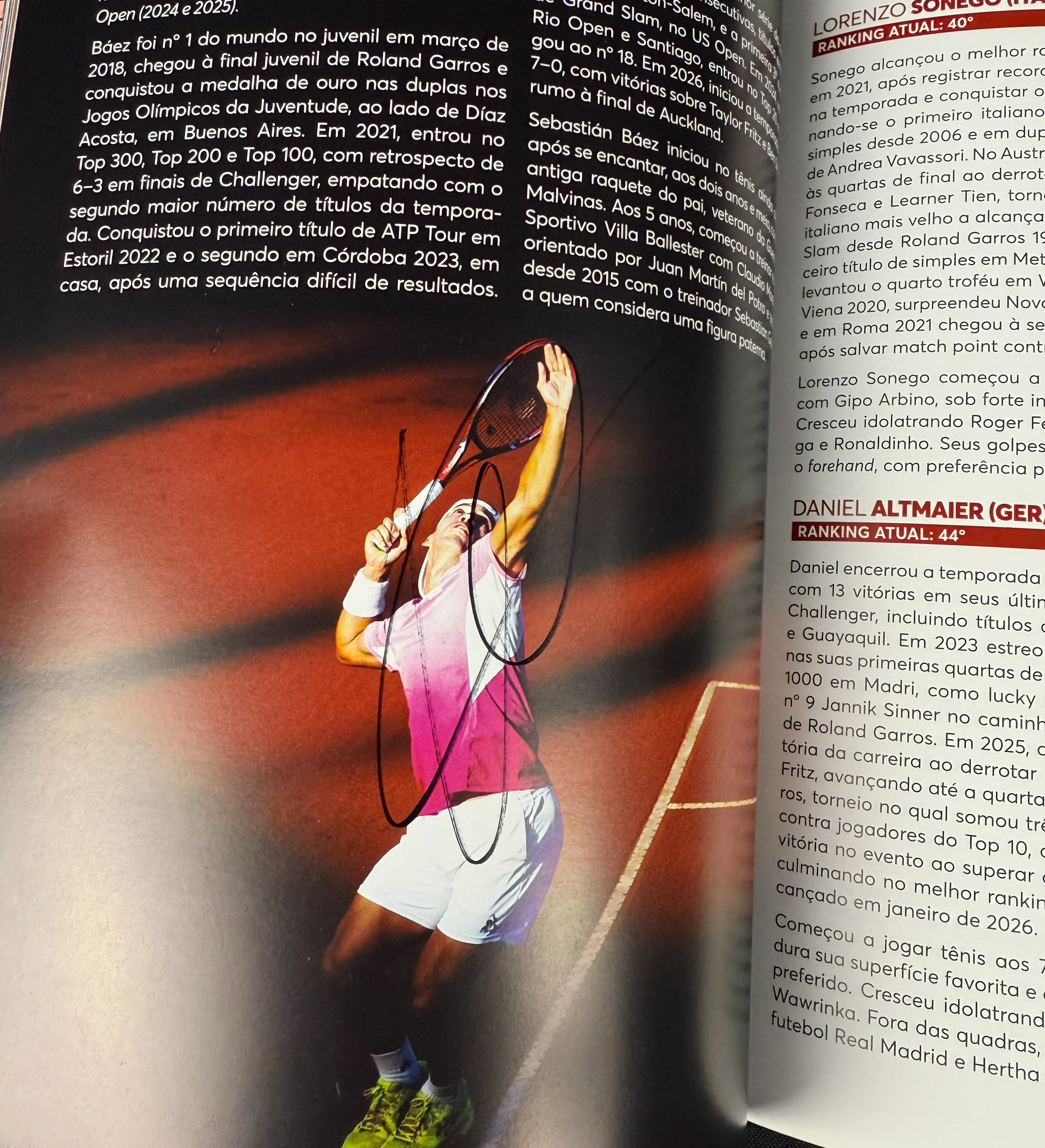 Revista Oficial Rio Open Fevereiro de 2026 Autografada por André Agassi, João Fonseca e Estrelas do Tênis Mundial — imagem 3 de 12