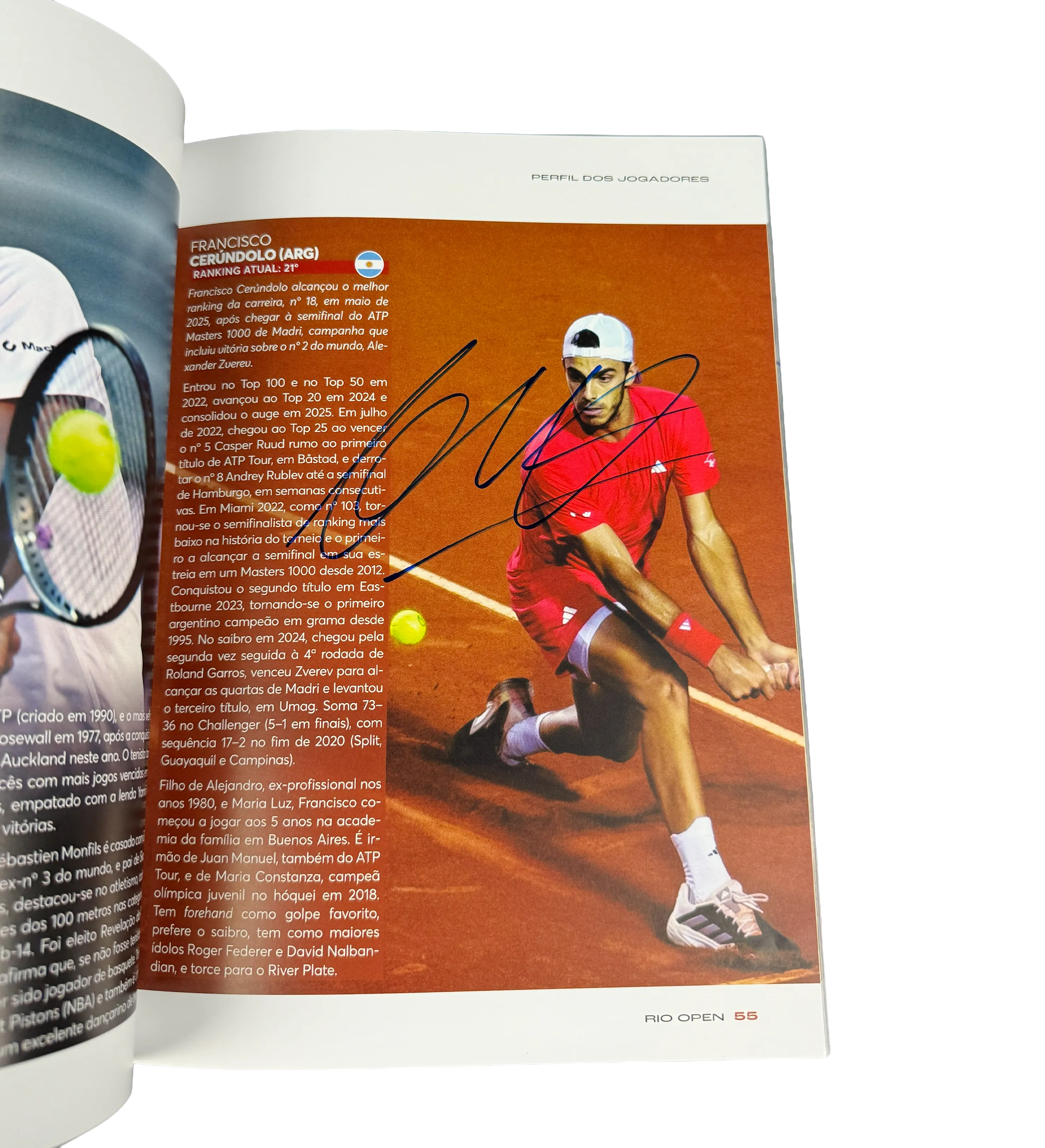Revista Oficial Rio Open Fevereiro de 2026 Autografada por André Agassi, João Fonseca e Estrelas do Tênis Mundial — imagem 5 de 12