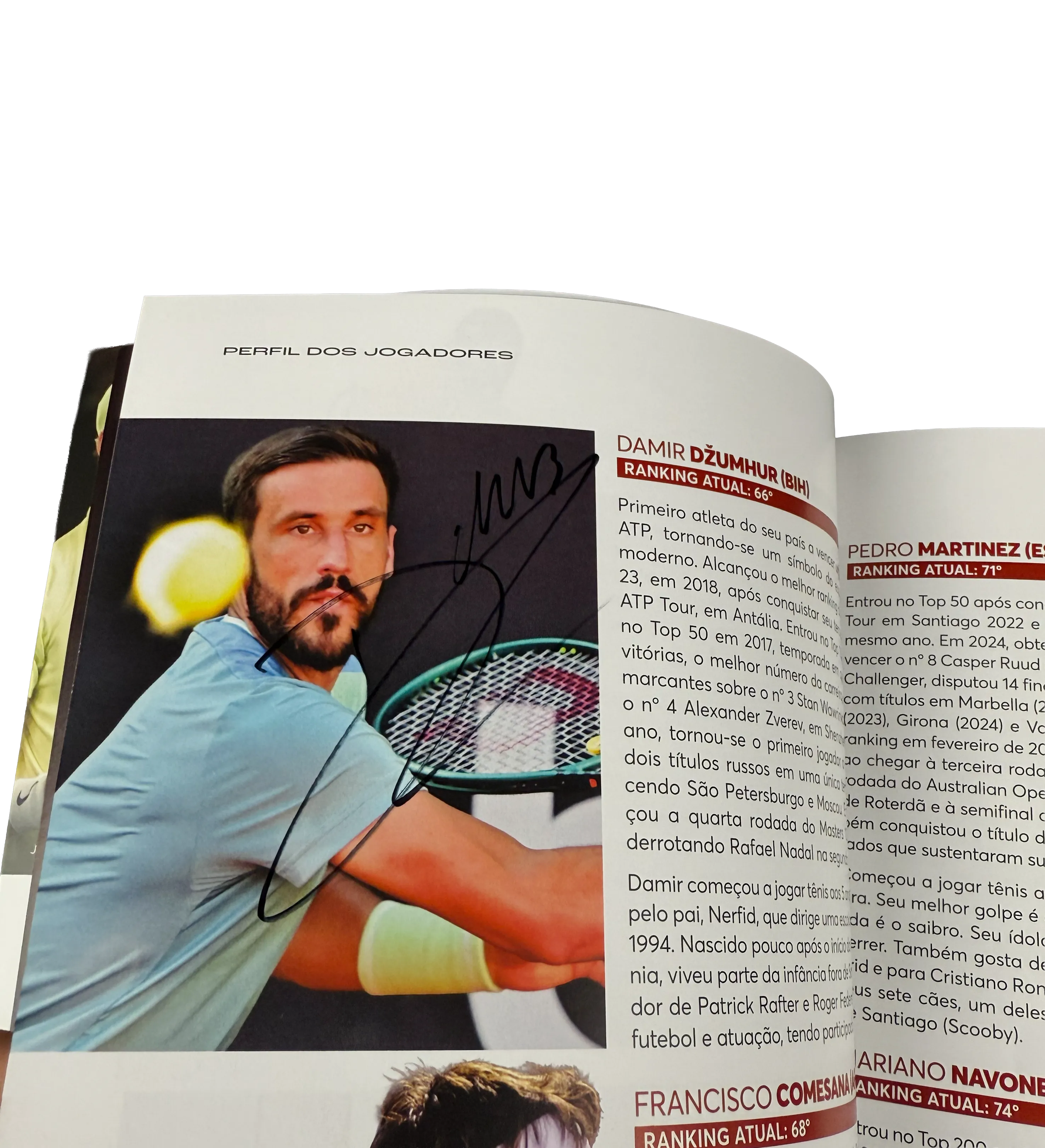 Revista Oficial Rio Open Fevereiro de 2026 Autografada por André Agassi, João Fonseca e Estrelas do Tênis Mundial — imagem 9 de 12