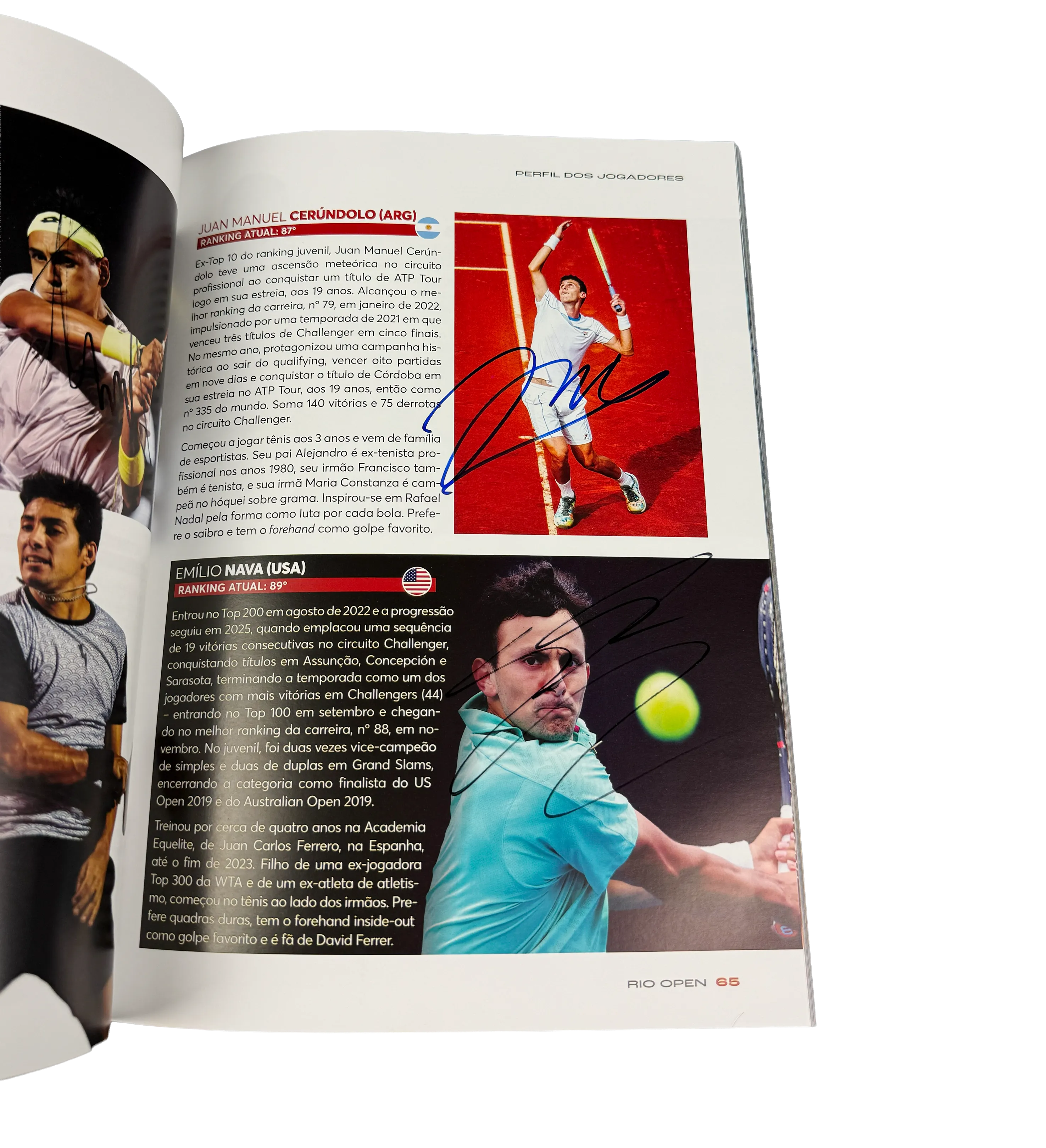 Revista Oficial Rio Open Fevereiro de 2026 Autografada por André Agassi, João Fonseca e Estrelas do Tênis Mundial — imagem 10 de 12