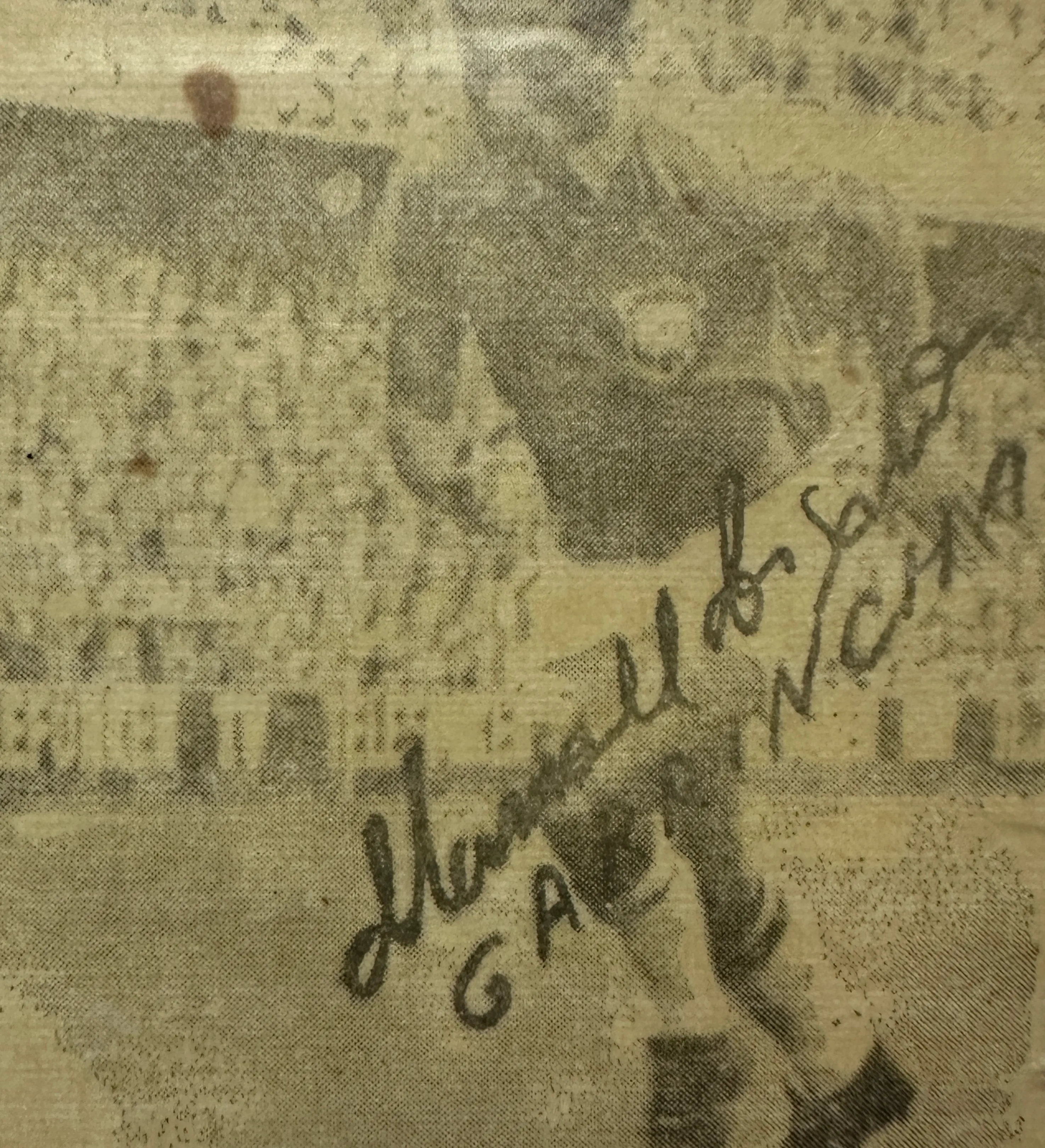Framed Ticket: 'Gratitude Match' Garrincha Farewell Olaria vs. Caldense 12/19/1972 Autographed by Garrincha — imagem 3 de 4