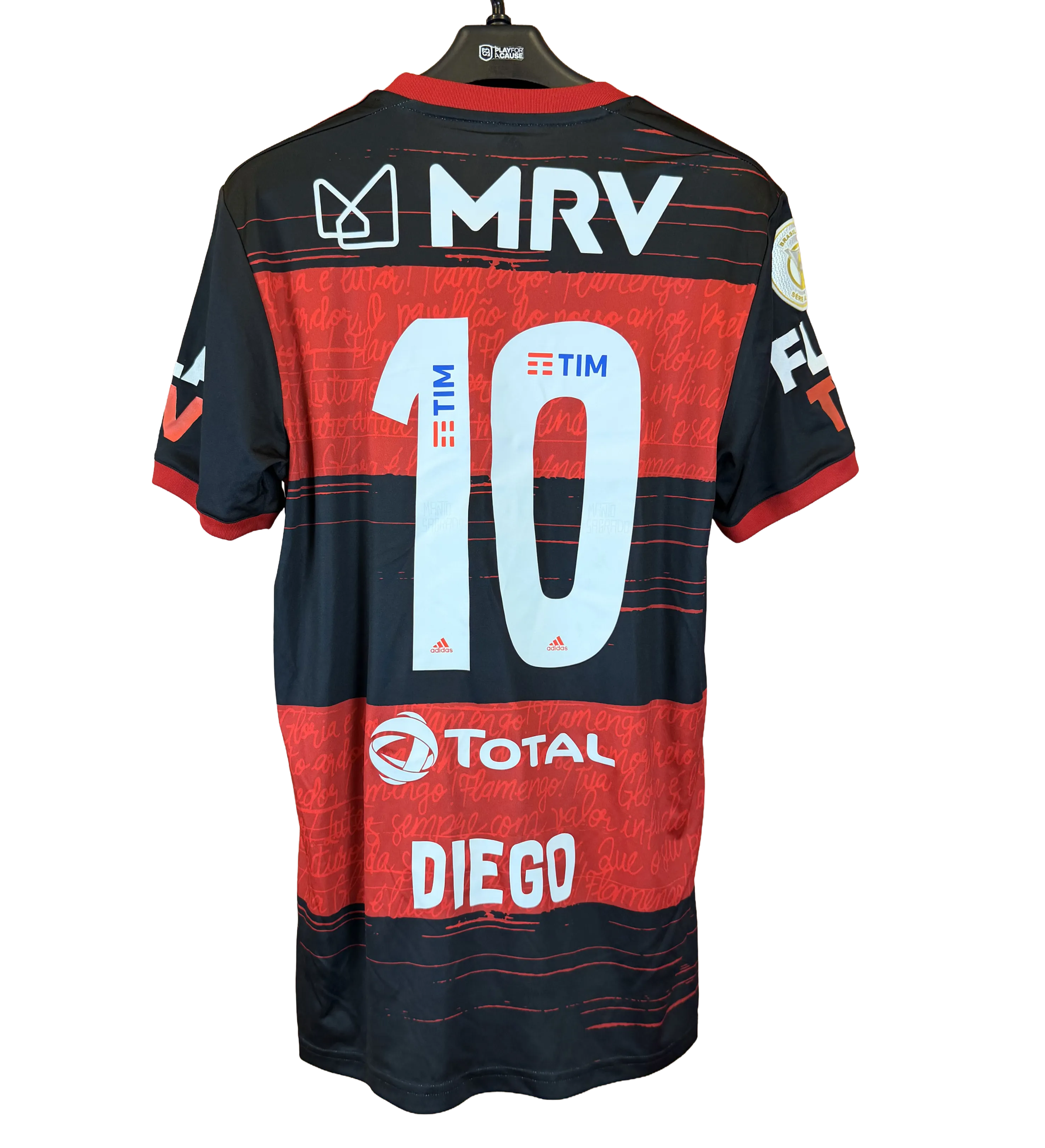 Flamengo Match-Issued Jersey – Diego #10 – 2020 Campeonato Brasileiro — imagem 2 de 3