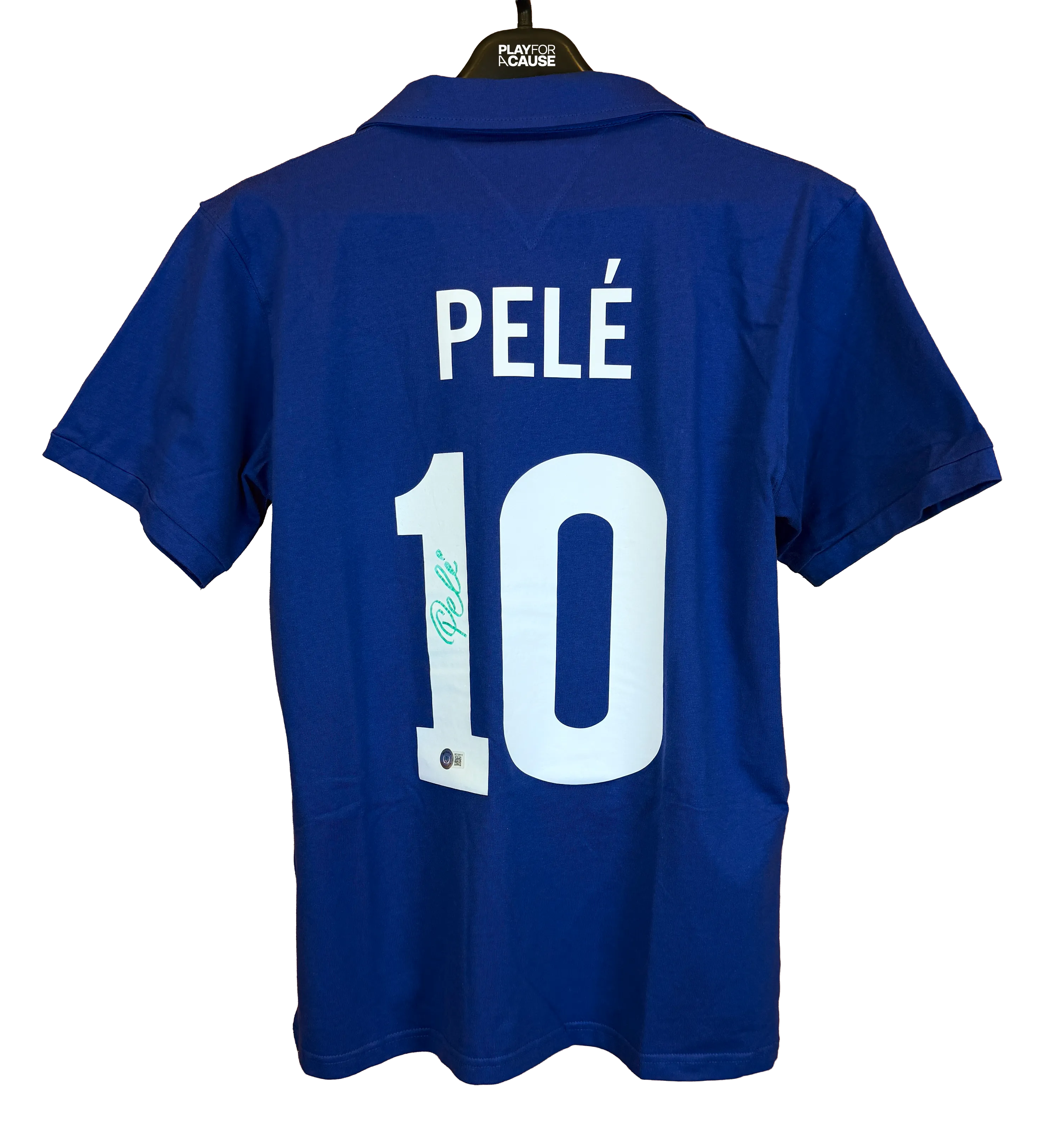Camisa Brasil Pelé Retrô 1958 Azul Réplica — imagem 2 de 5
