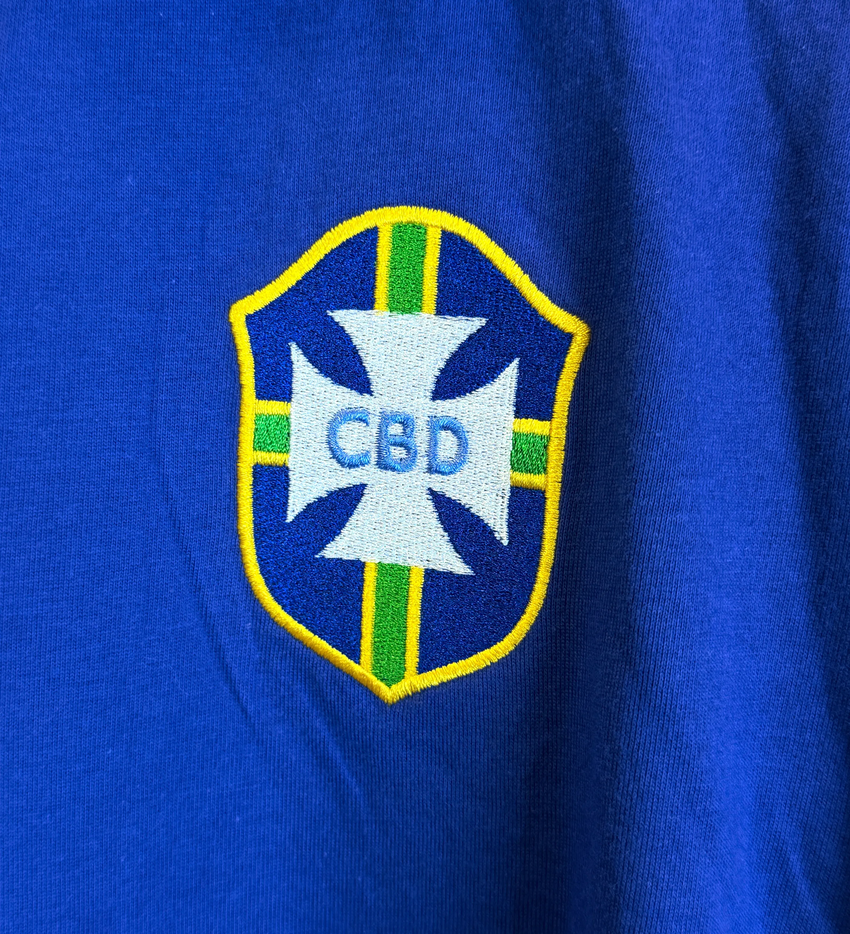 Camisa Brasil Pelé Retrô 1958 Azul Réplica — imagem 4 de 5