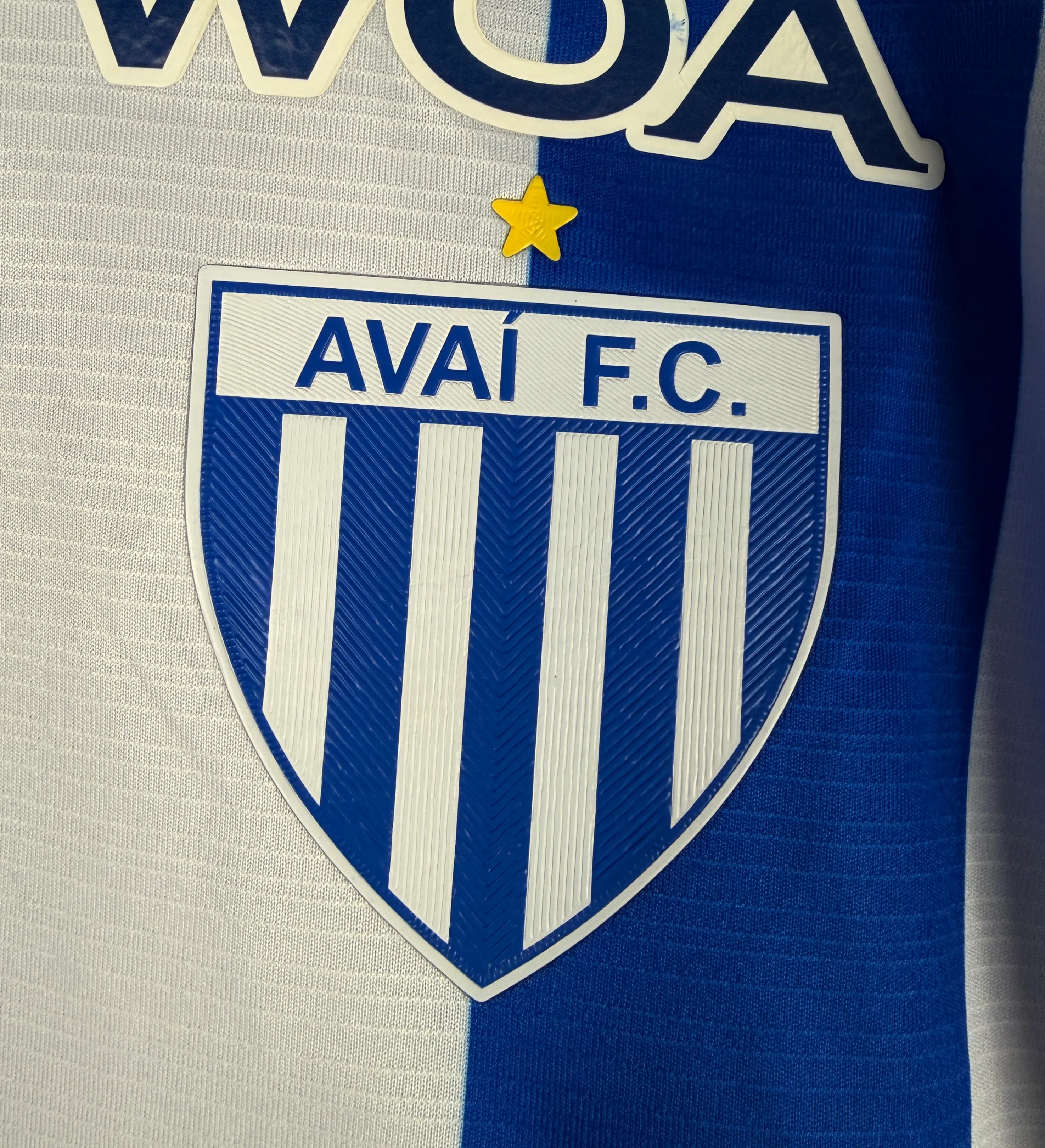 Camisa Avaí Daniel Penha Patch Dia dos Pais AVA x CRB Usada e Autografada — imagem 6 de 6