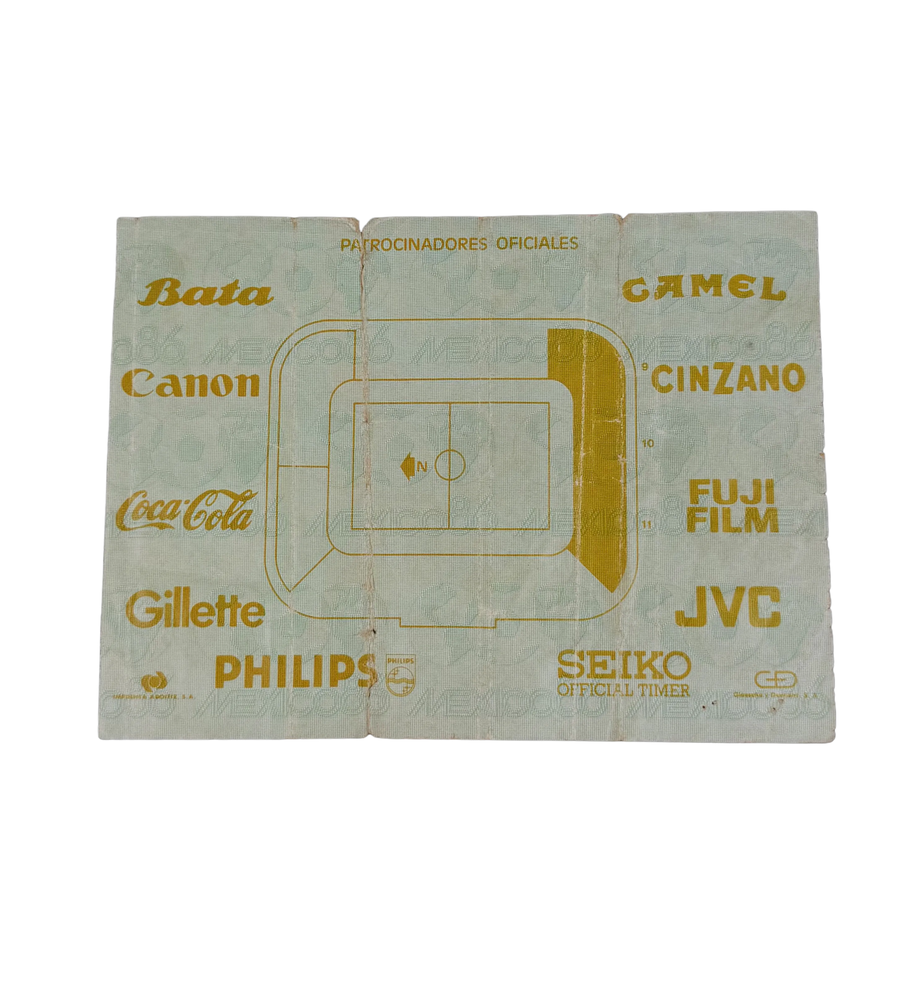 Entrada Oficial – Copa Mundial de la FIFA 1986 – Portugal vs Marruecos – 11/06/1986 – Firmado por Paulo Futre — imagem 2 de 2