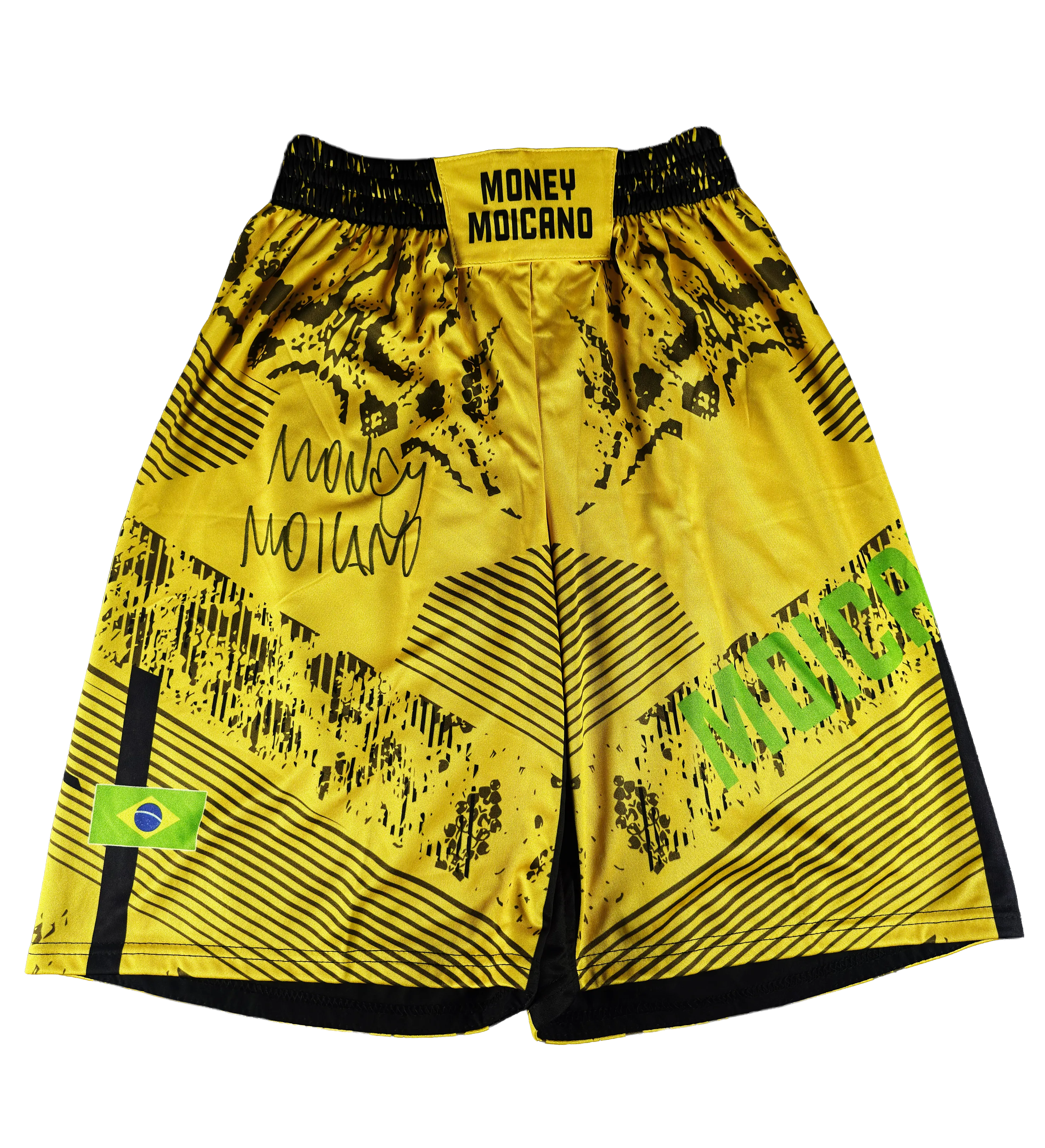 Shorts de Lucha de Money Moicano Autografiados por el Luchador — imagem 1 de 5