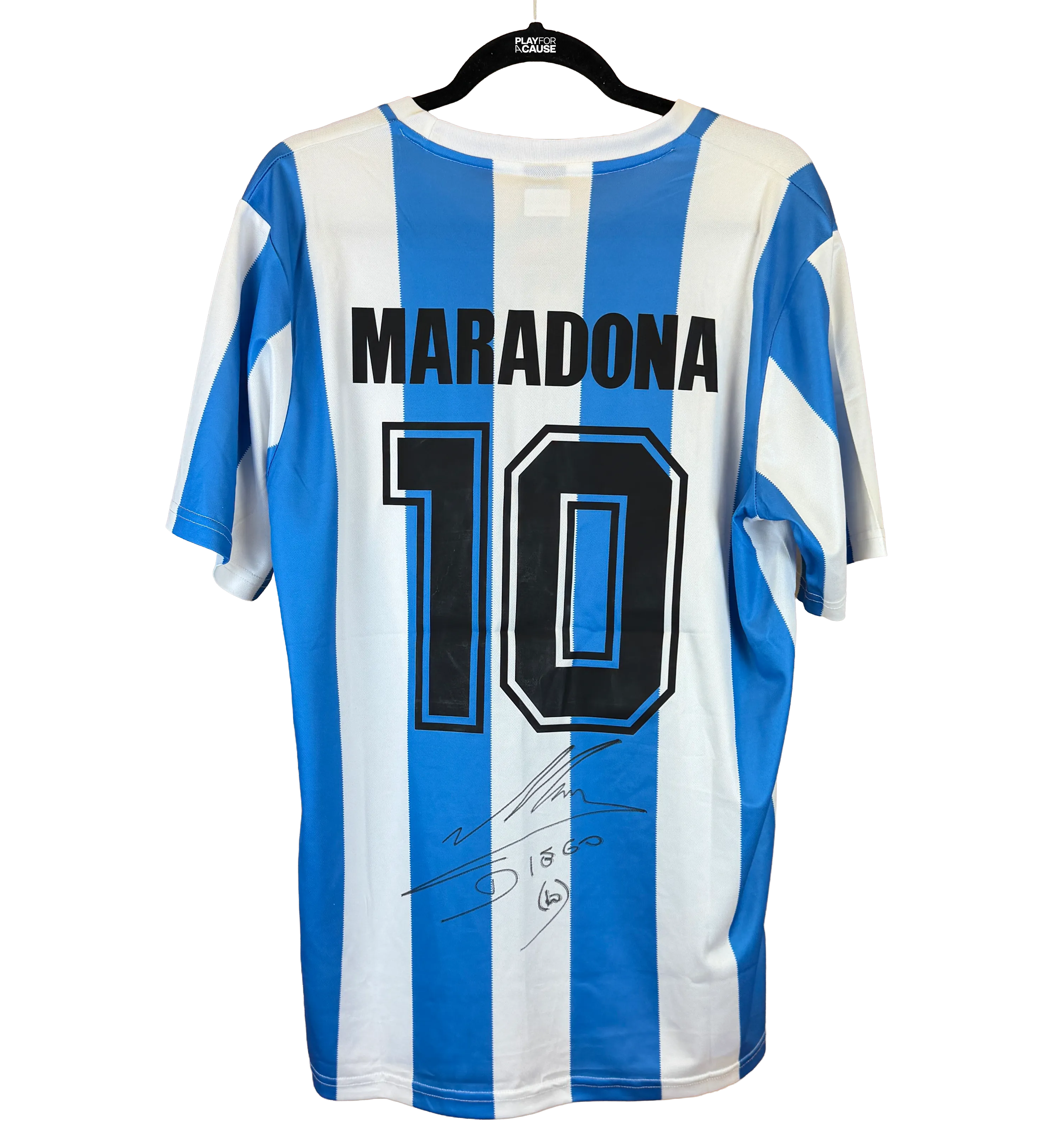 1986 Argentina Retro Jersey Signed by Maradona — imagem 2 de 5