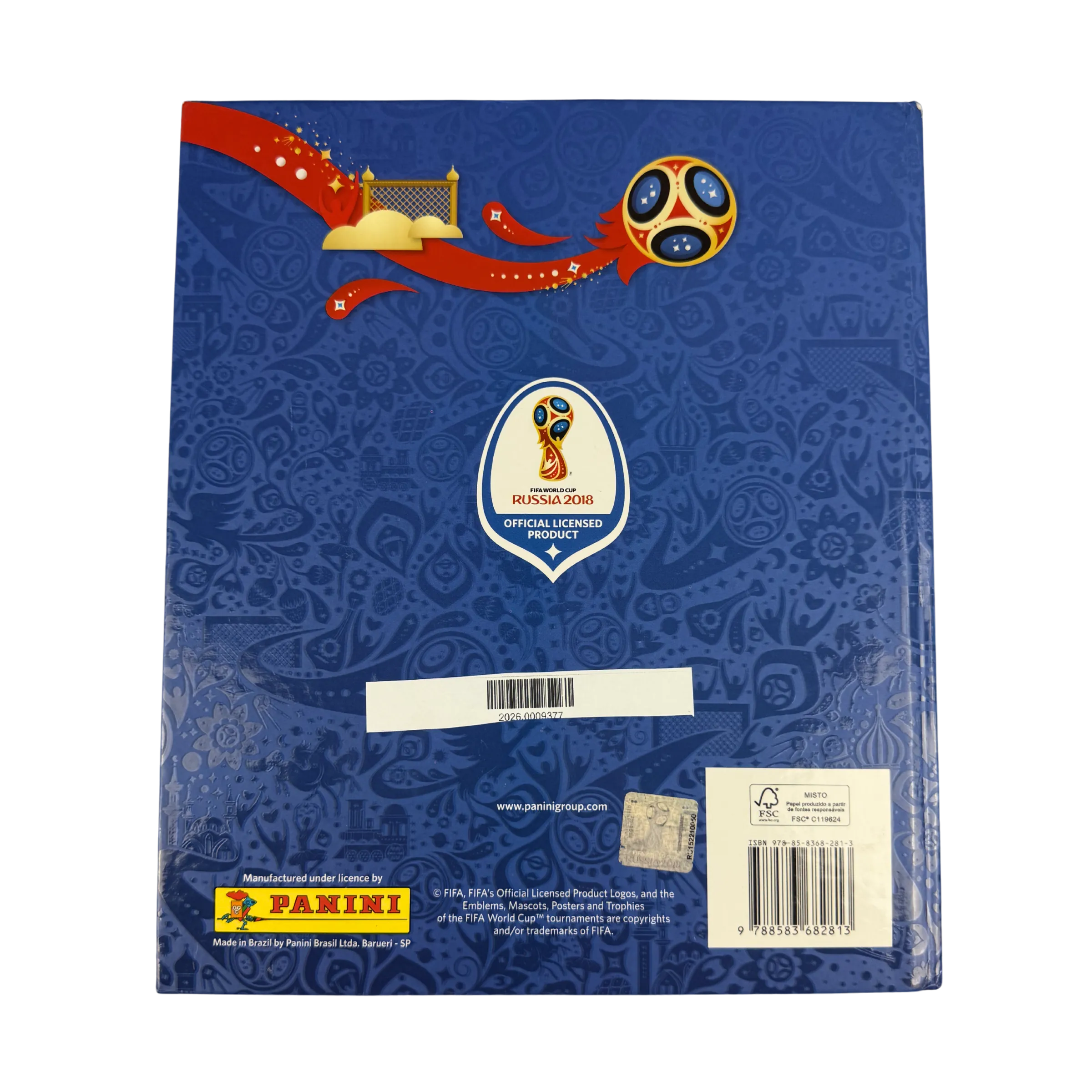 Official 2018 FIFA World Cup Album - Hardcover Edition - Complete / Stuck-In - Autographed by the Entire Brazilian National Team - Including Neymar, Coutinho, Thiago Silva, Alisson, Marcelo, Marquinhos and Others — imagem 2 de 5