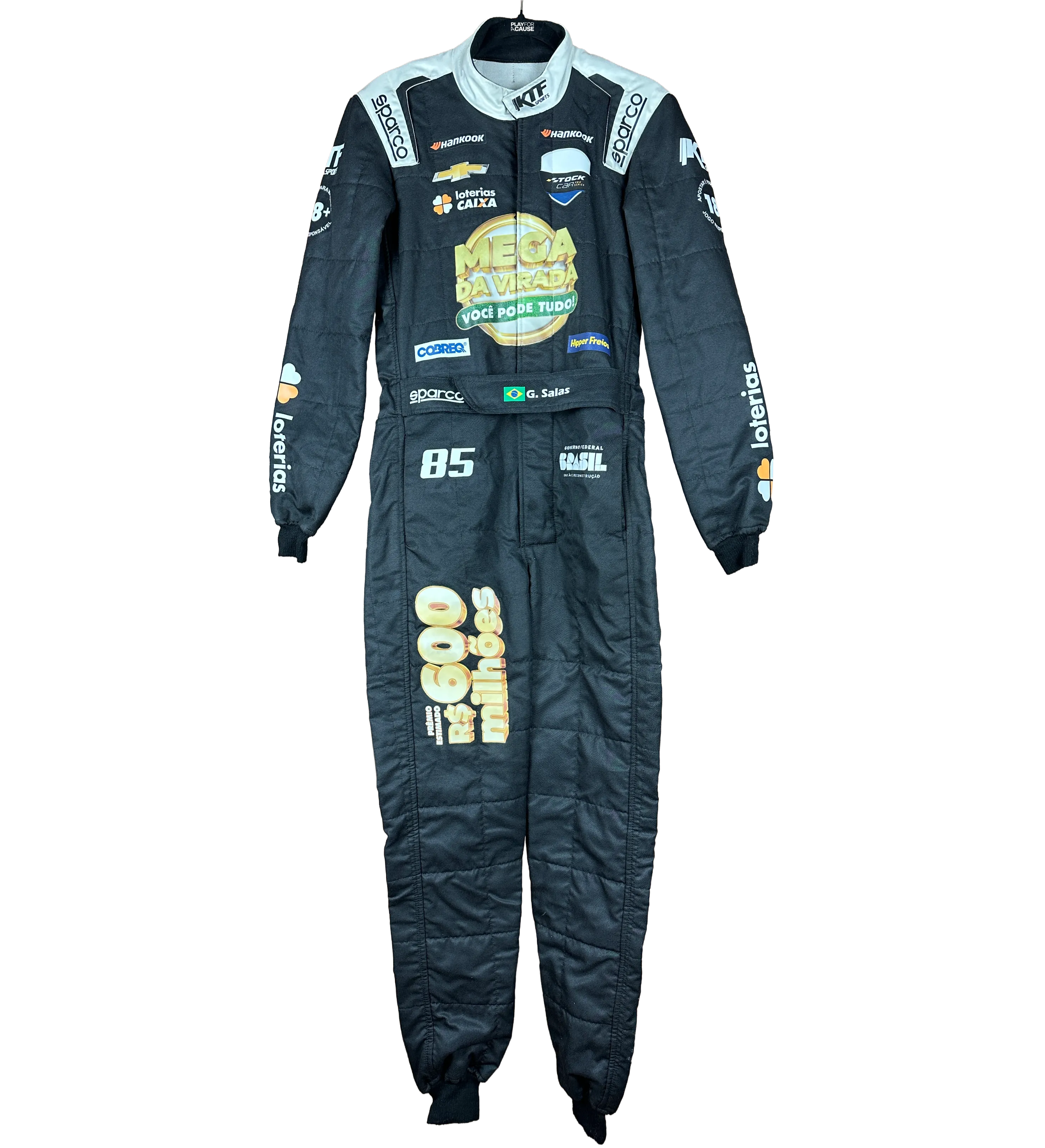 Mono usado por el piloto Guilherme Salas en las etapas 11 y 12 del Stock Car Pro Series 2024 — imagem 1 de 3