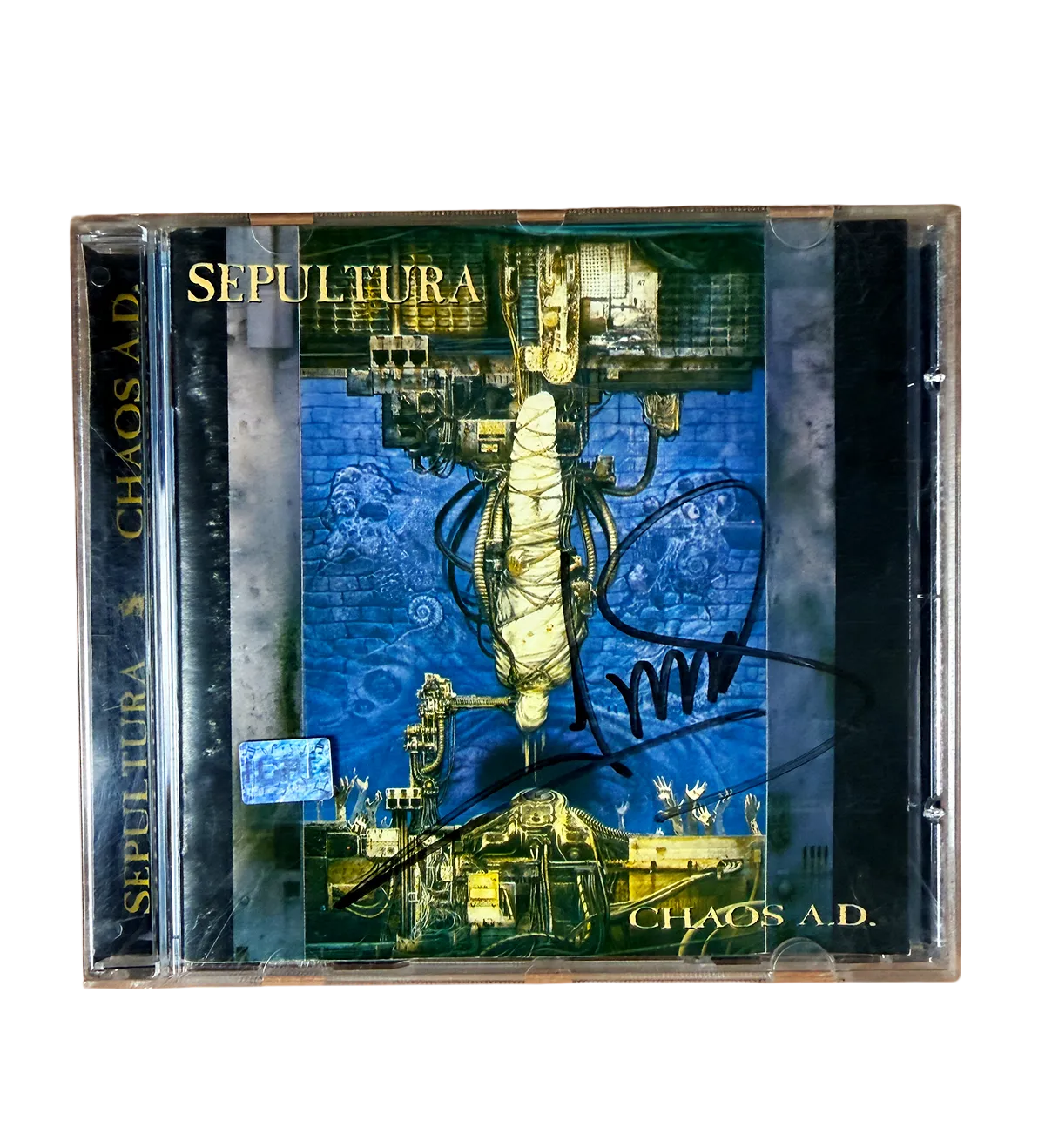 CD Sepultura Chaos AD 1993 Autografado Pelo Guitarrista E Ídolo Andréas Kisser — imagem 1 de 4