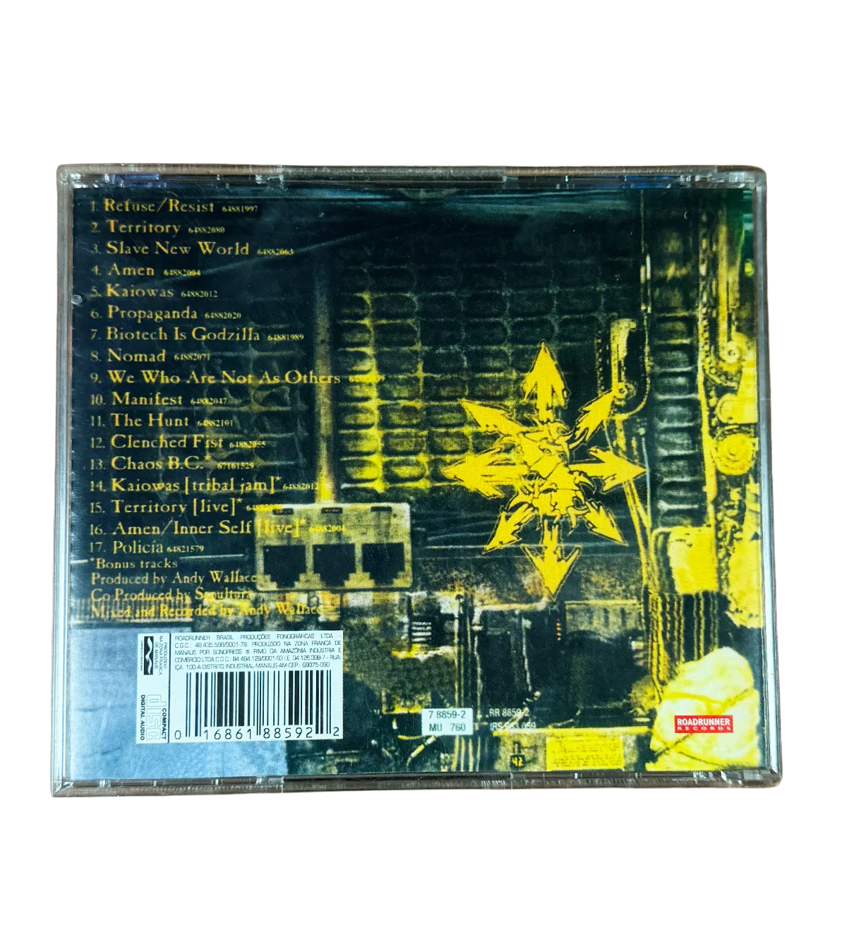 CD Sepultura Chaos AD 1993 Autografado Pelo Guitarrista E Ídolo Andréas Kisser — imagem 3 de 4