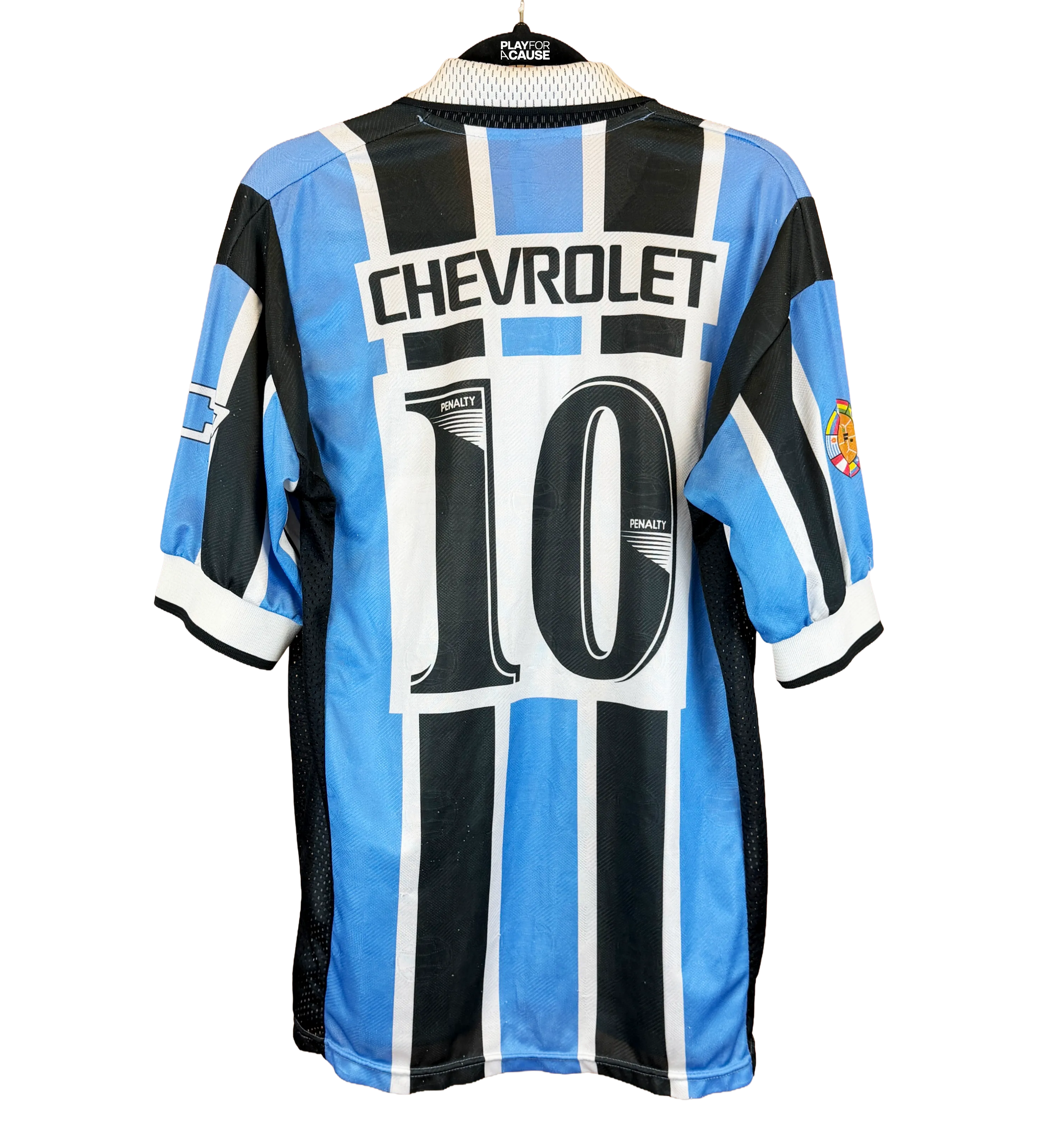 Camisa Grêmio Ronaldinho Gaúcho Temporada 1999 Autografada pelo Bruxo — imagem 2 de 5