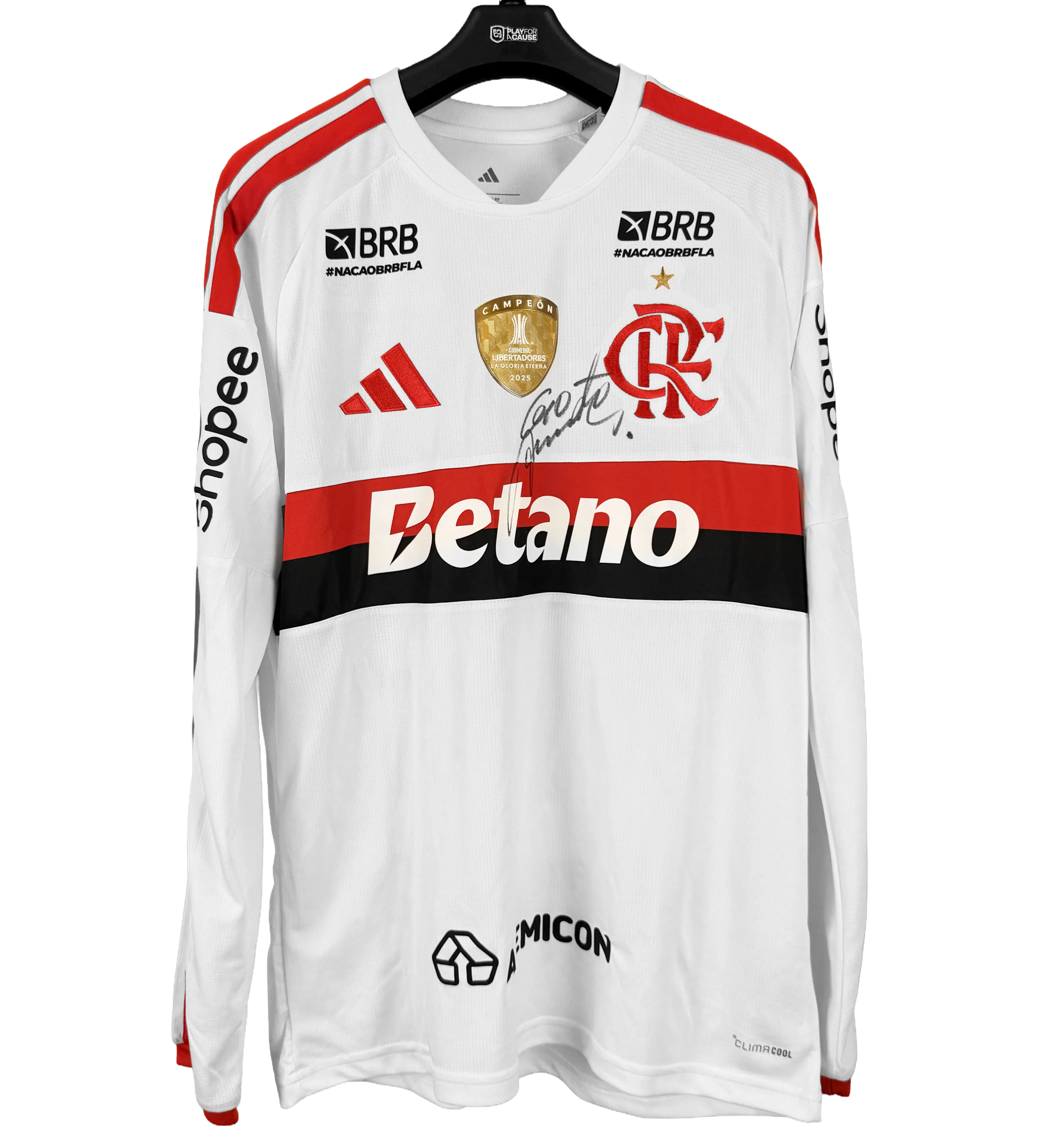 Flamengo Jersey – Arrascaeta #10 – Estudiantes 1–1 Flamengo – CONMEBOL Libertadores 2026 – Match Prepared — imagem 1 de 3
