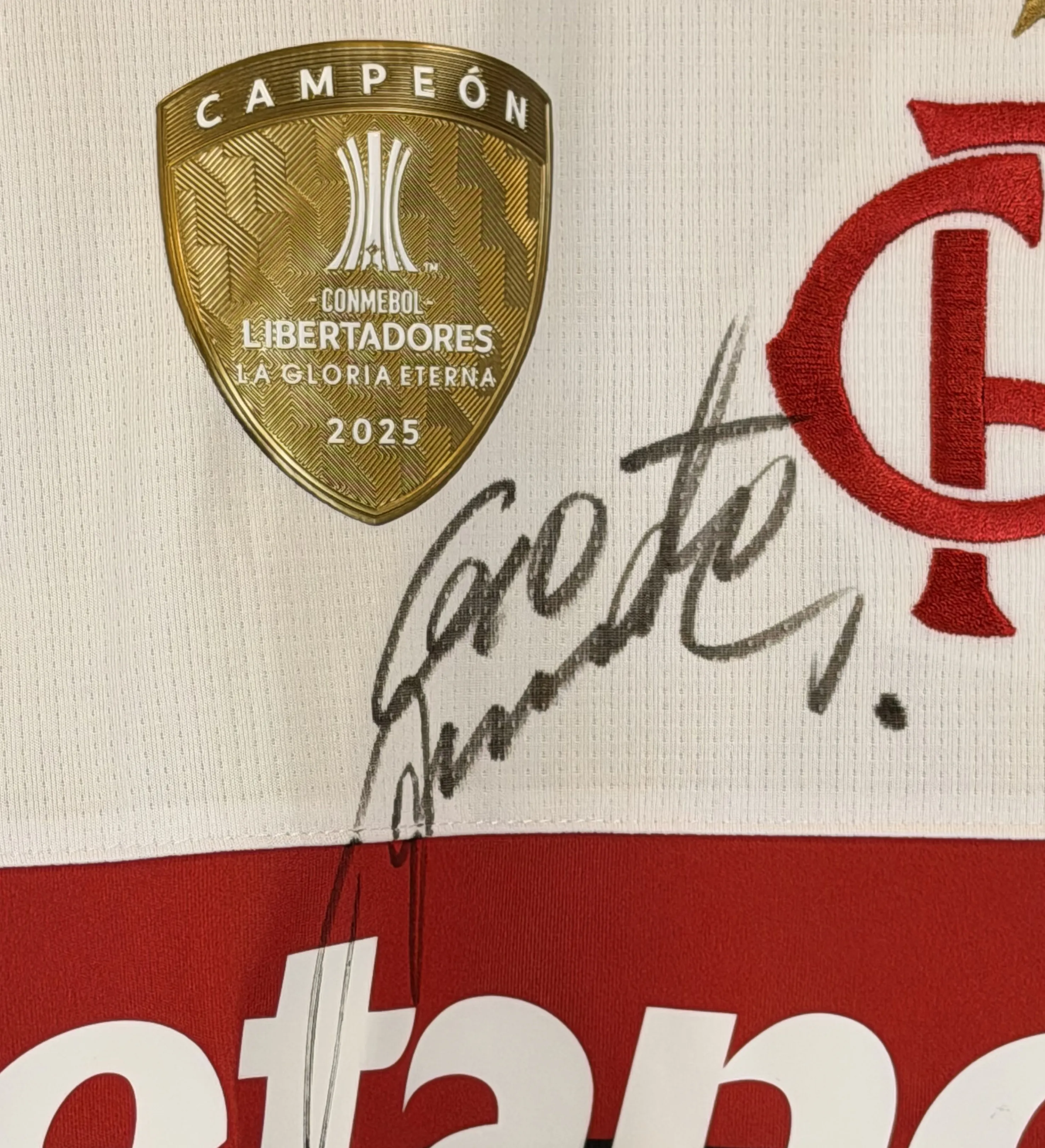 Flamengo Jersey – Arrascaeta #10 – Estudiantes 1–1 Flamengo – CONMEBOL Libertadores 2026 – Match Prepared — imagem 3 de 3