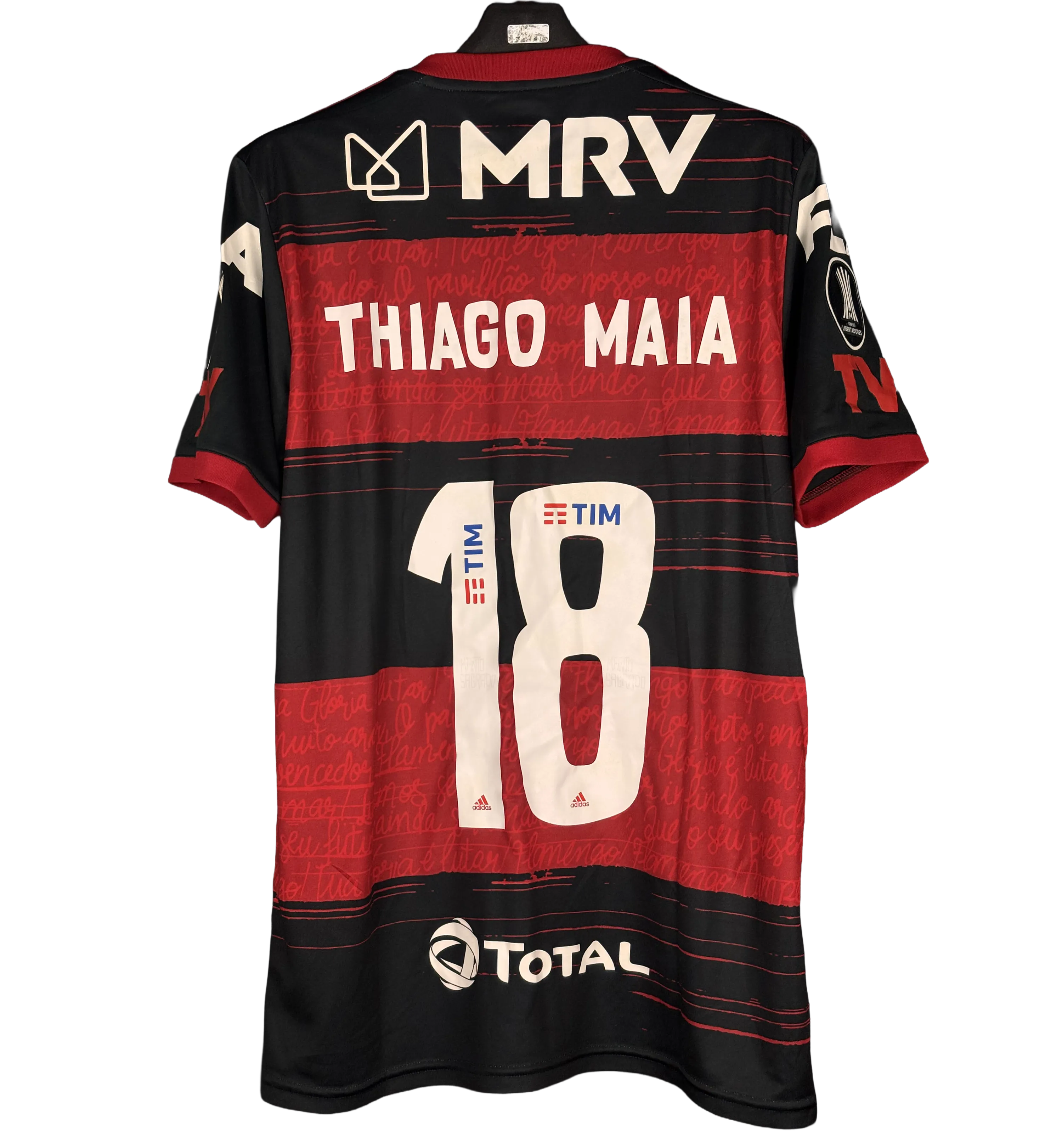 Camiseta del Clube de Regatas do Flamengo – Thiago Maia #18 – Copa Libertadores 2020 – Preparada para Partido — imagem 2 de 2