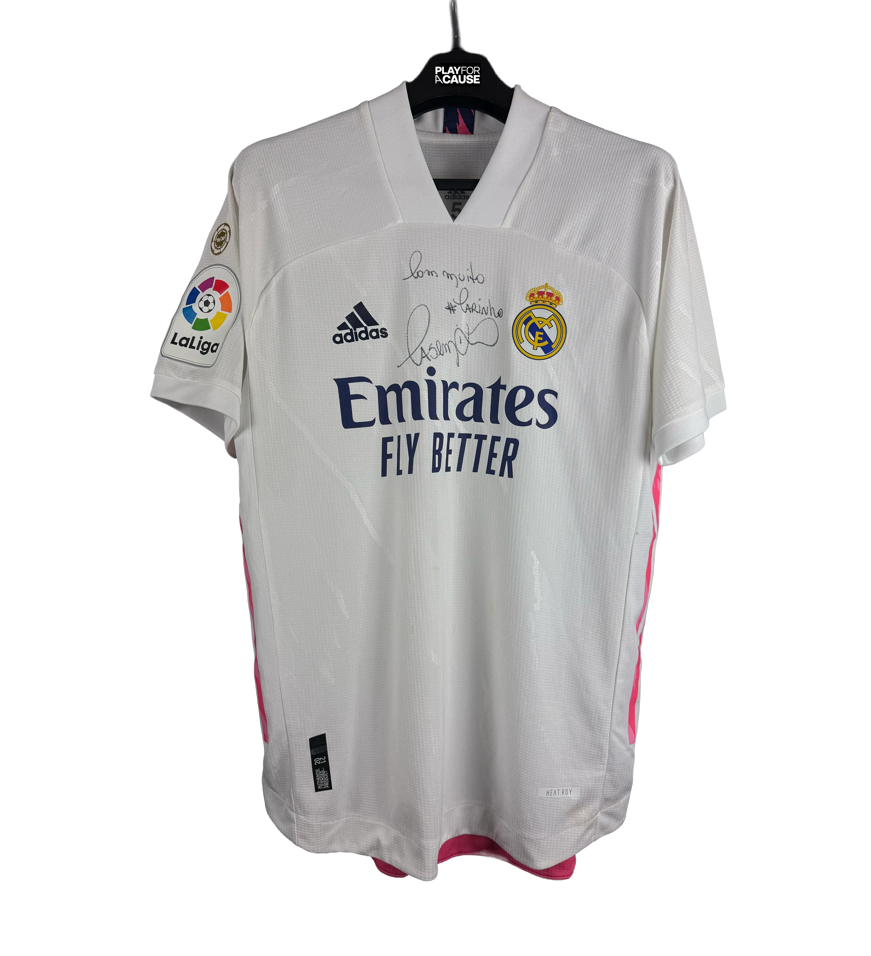Camisa Autografada Real Madrid Casemiro Laliga 2020/2021 — imagem 1 de 4
