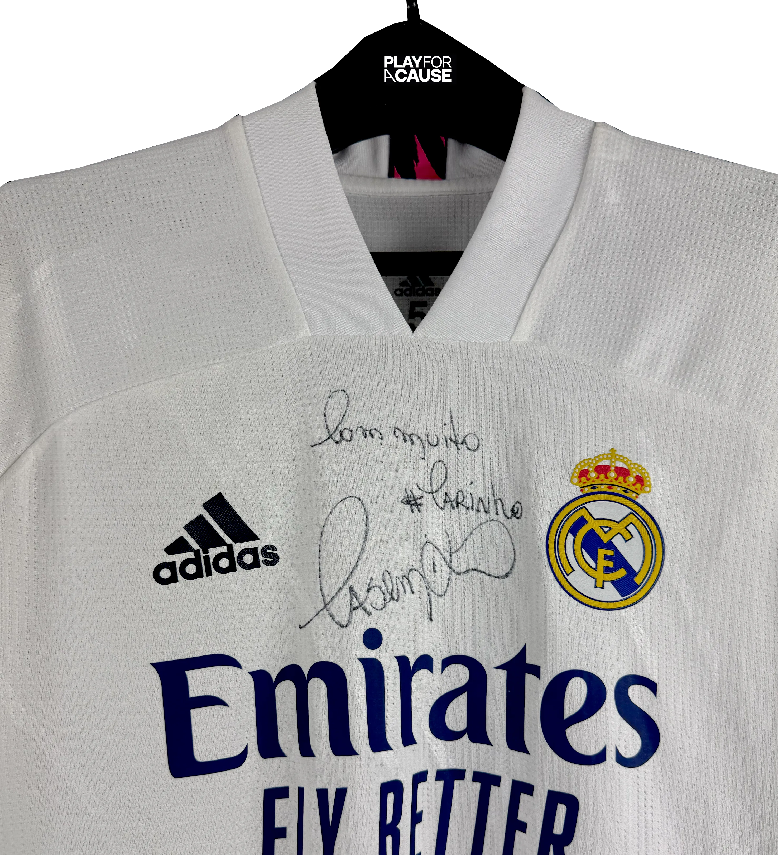 Camisa Autografada Real Madrid Casemiro Laliga 2020/2021 — imagem 3 de 4