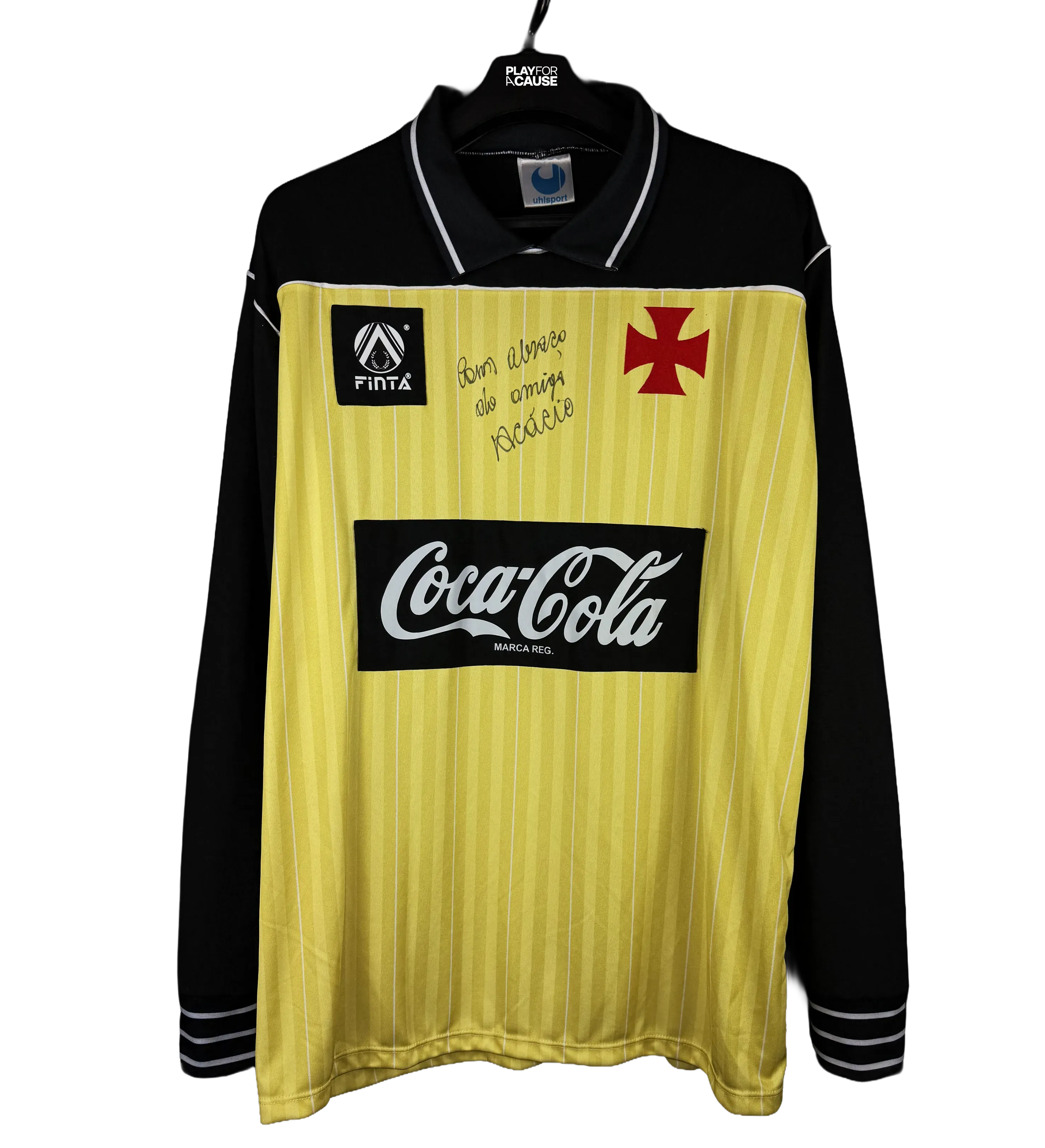 Camiseta Vasco – Acácio #1 – Réplica Campeonato Brasileño 1989 – Vasco Bicampeón – Autografiada por el Ídolo — imagem 1 de 3