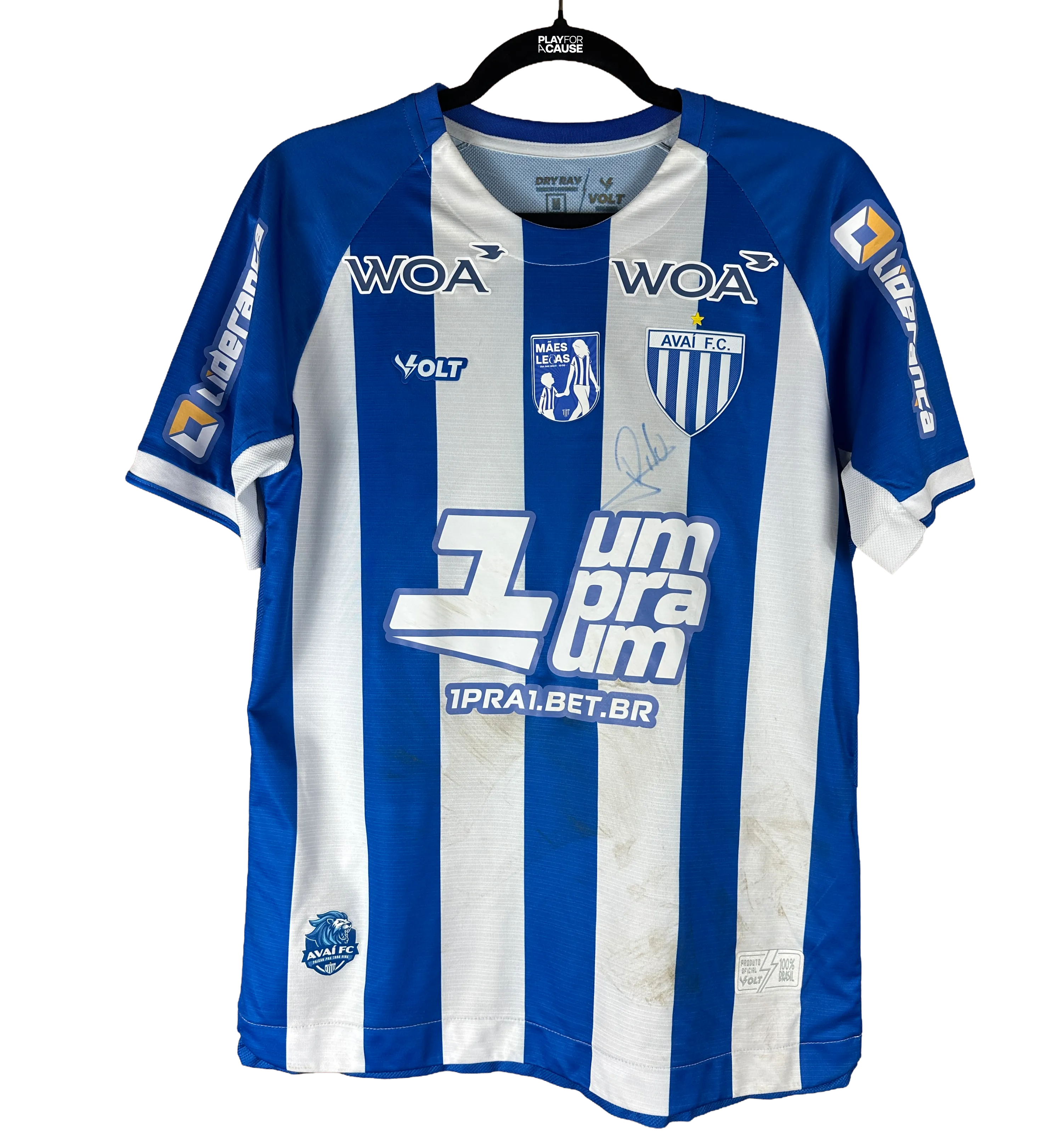 Camisa Avaí Rafael Bilu Mães Leoas AVA x FOR Brasileirão B 2026 — imagem 3 de 5