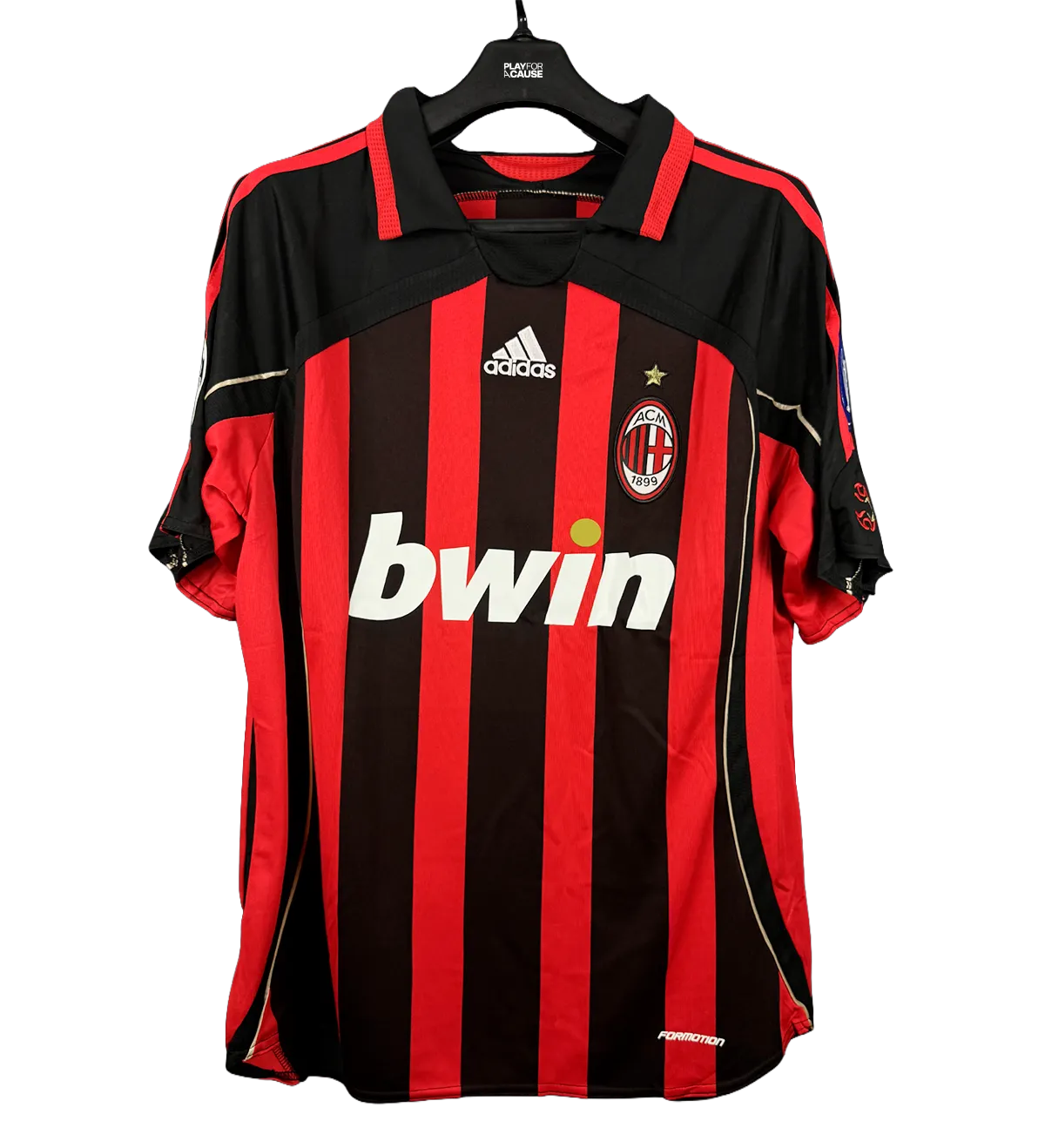 Camiseta Retro del Milan – Kaká – Temporada 2007 – Firmada por el Crack – Certificación Internacional — imagem 1 de 6