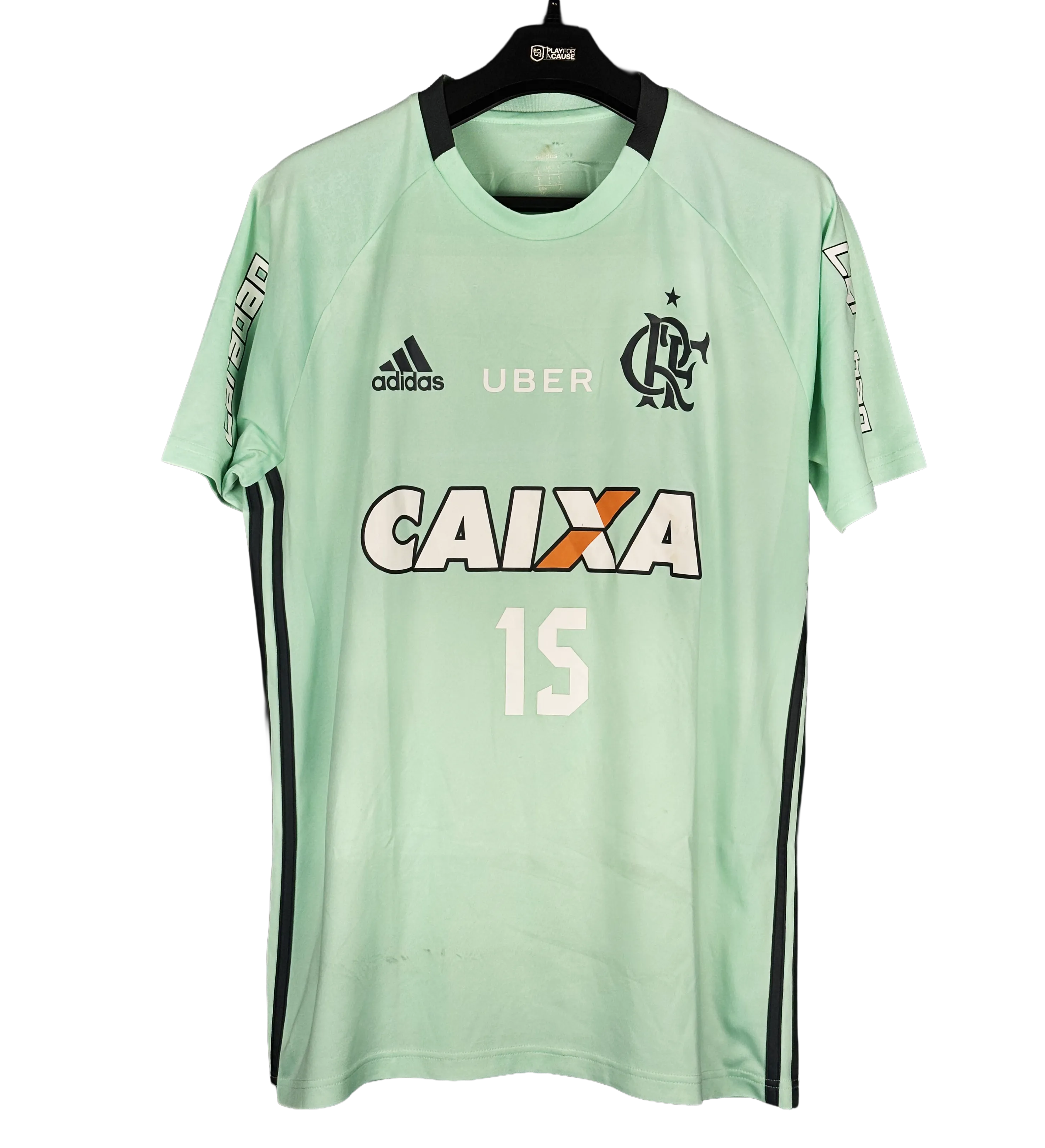 Camiseta del Clube de Regatas do Flamengo – Réver #15 – Temporada 2017 – Utilizada en Entrenamiento — imagem 1 de 2