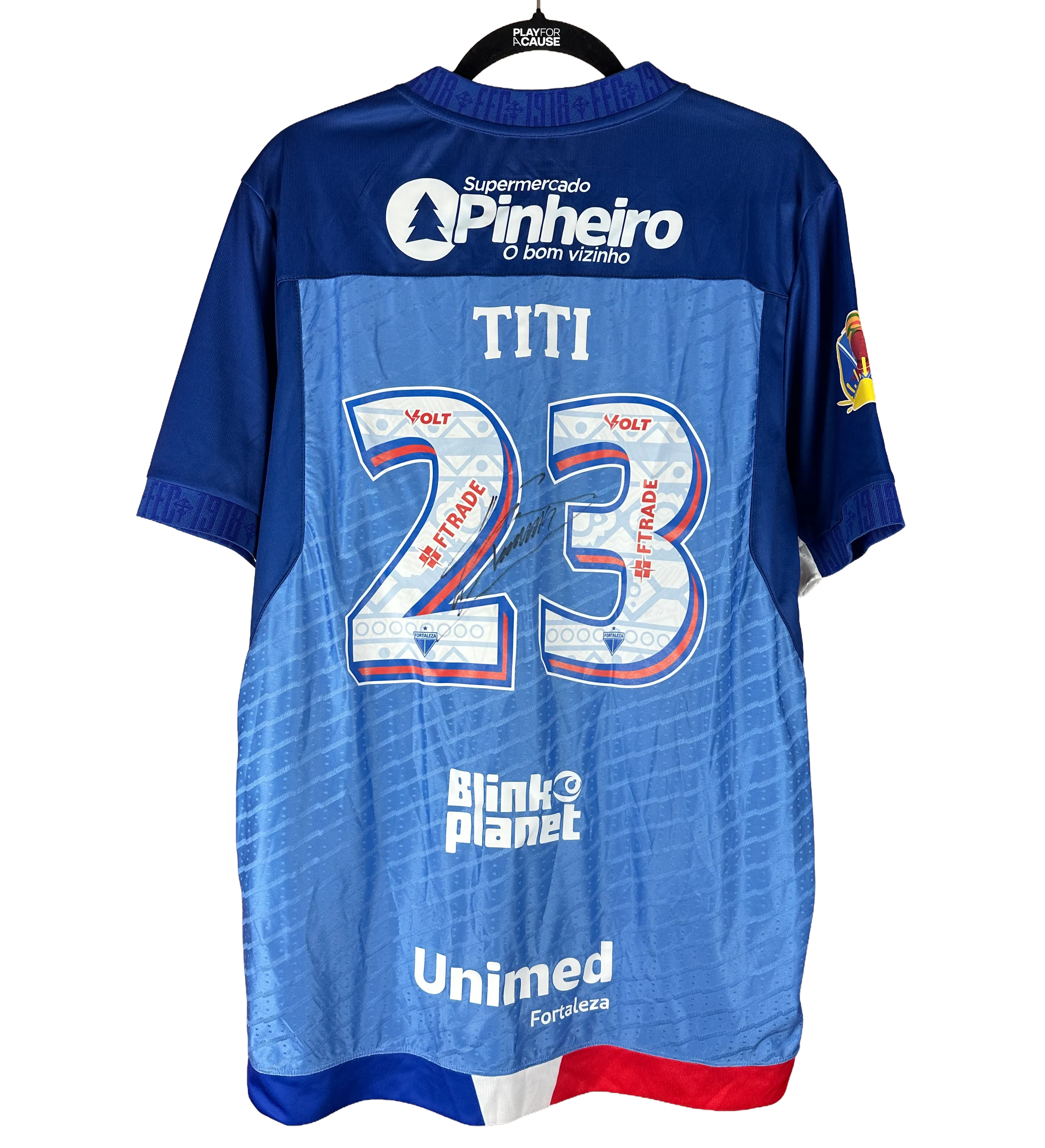 Camisa Fortaleza – Helton Leite – Fortaleza vs Atlético Mineiro – Partido de Conciencia Negra – Brasileirão 2025 – Usada en Juego y Autografada por el Ídolo — imagem 2 de 8
