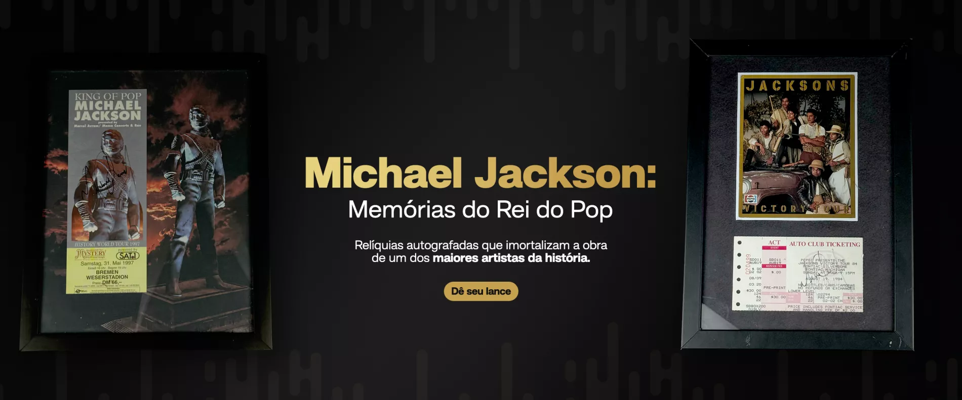 Quadro - Michael Jackson - Poster + Ingresso Oficial / Original