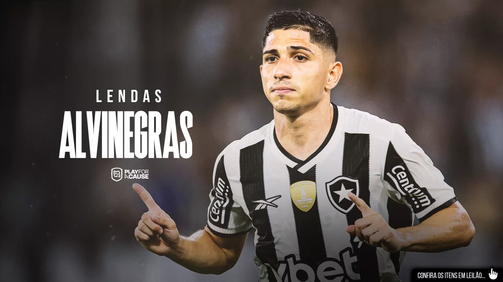 Camisa Botafogo – Edição Especial 1962 – Autografada pelo Elenco de 2024 — logo da campanha