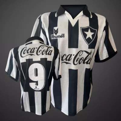 Camiseta Botafogo – Túlio Maravilha – Campeonato Brasileño 1995 – Firmada por el Crack – Preparada para Partido — imagem 3 de 4