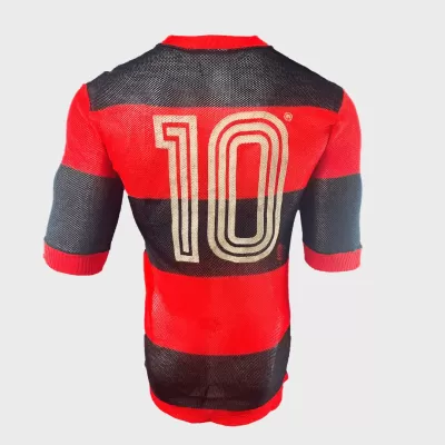Camisa Flamengo - Zico - Brasileirão 1981 - Preparada para Jogo -Autografada pelo Craque — imagem 2 de 4